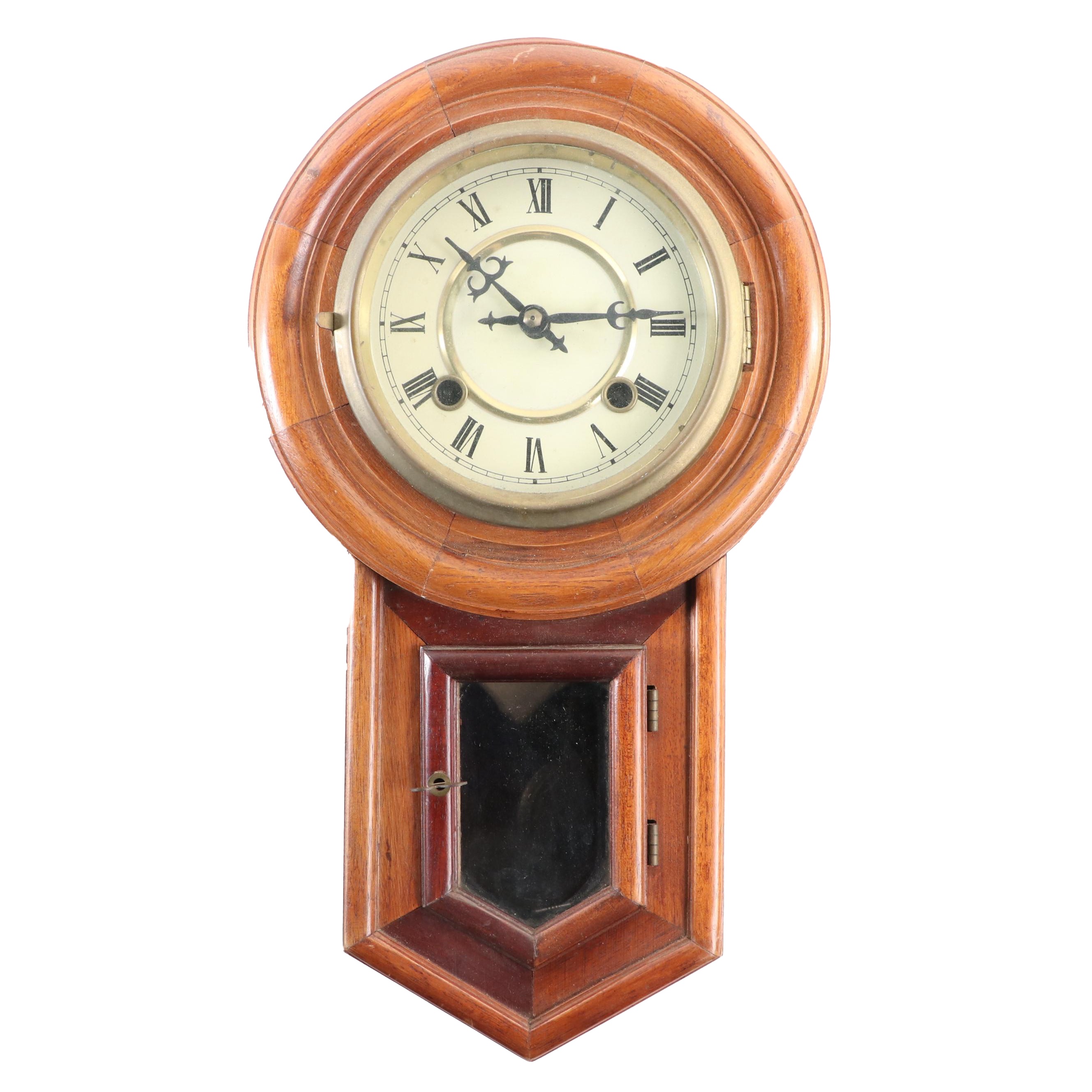 Wooden Regulator Pendulum Wall Clock, Early to Mid20th Century EBTH