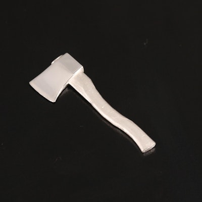 Sterling Miniature Model of an Axe