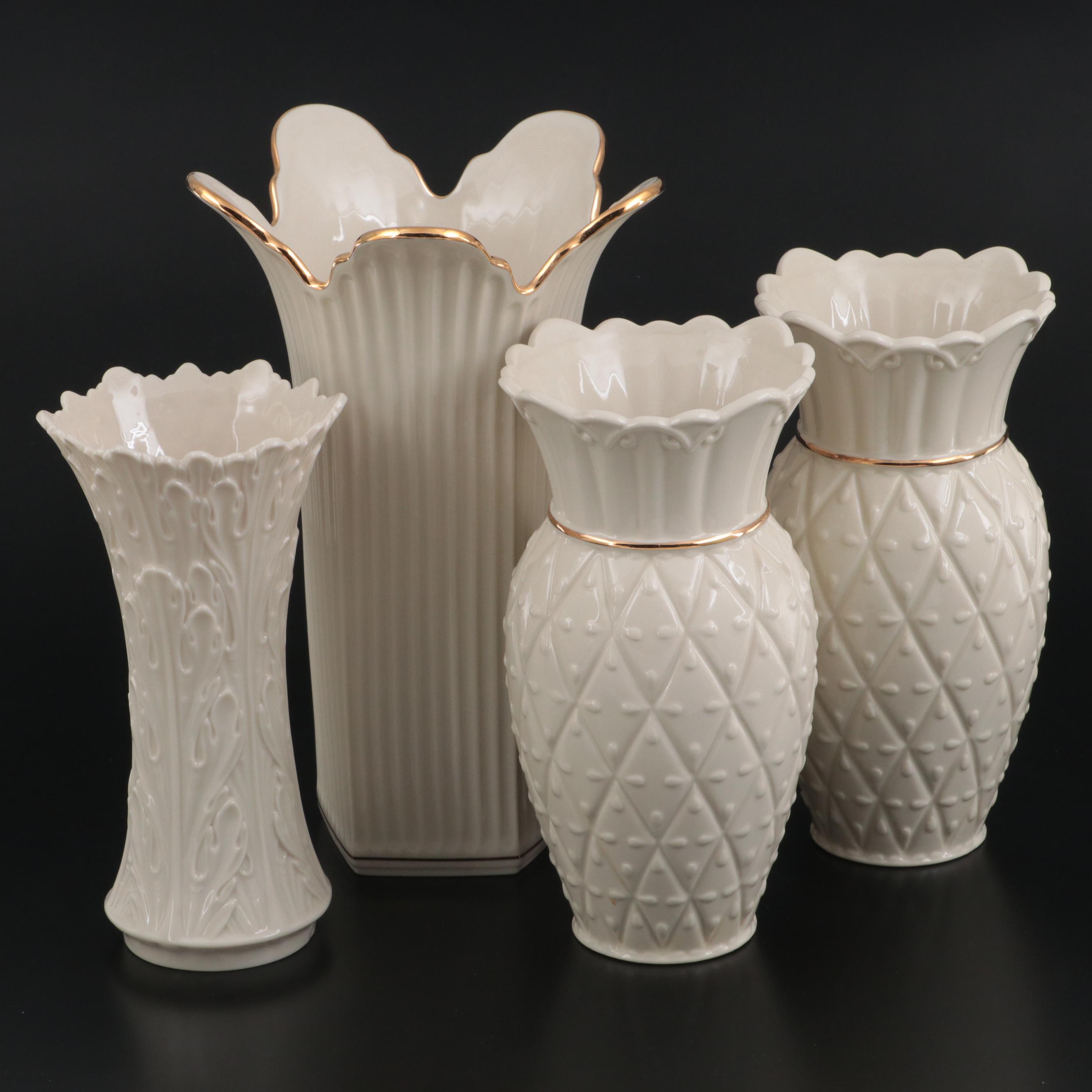 Lenox Bone China "Say it with Silk" and Other Vases EBTH