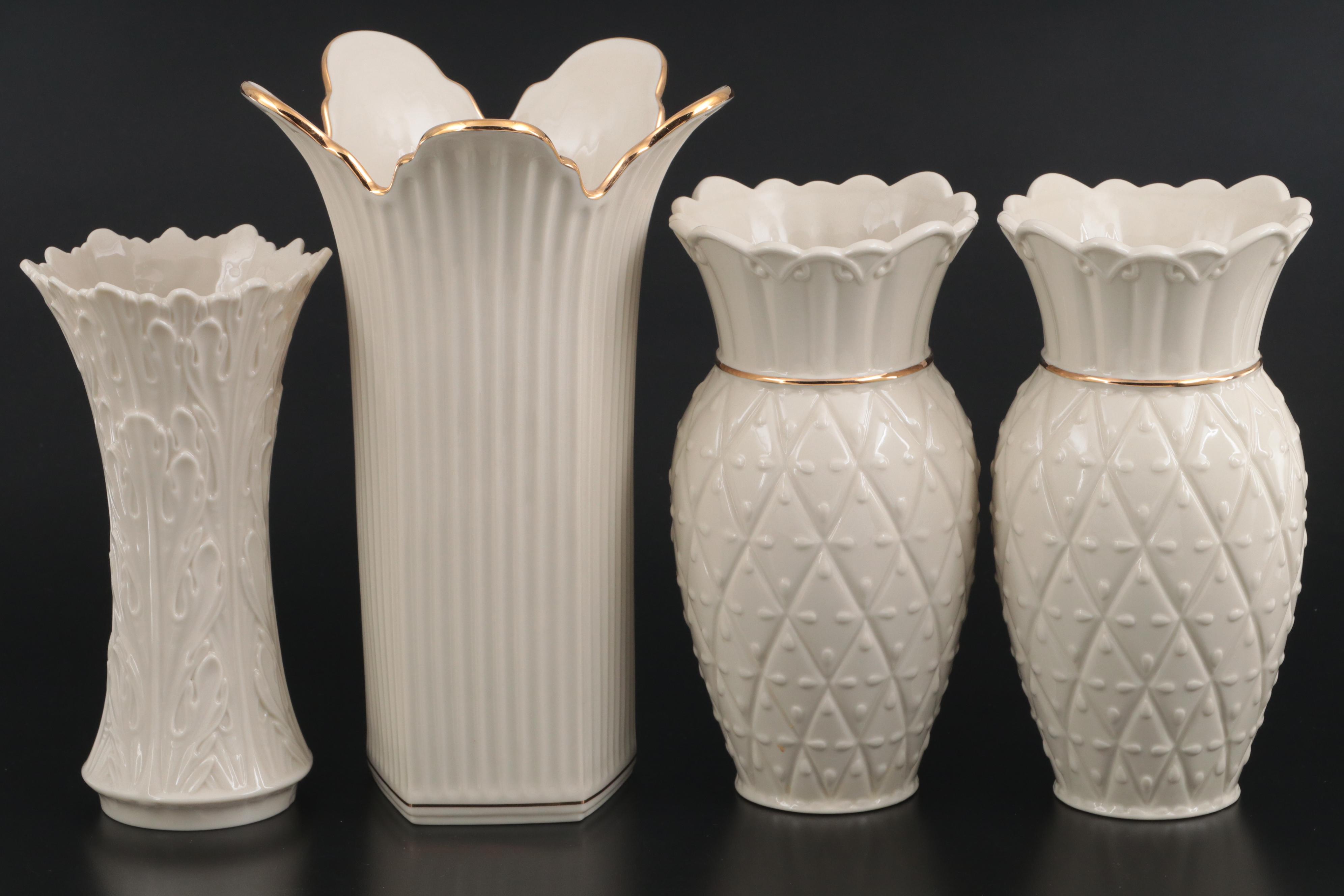 Lenox Bone China "Say it with Silk" and Other Vases EBTH