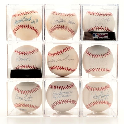 Cincinnati Reds Big Red Machine "Great 8" and Sparky Anderson Signed Baseballs