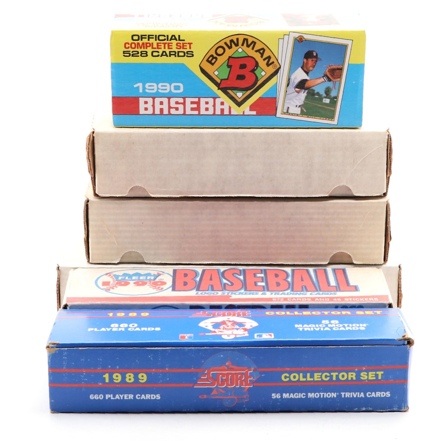 Score, Fleer, Bowman, Other Baseball Card Sets With HOFers, More, 1980s–1990s