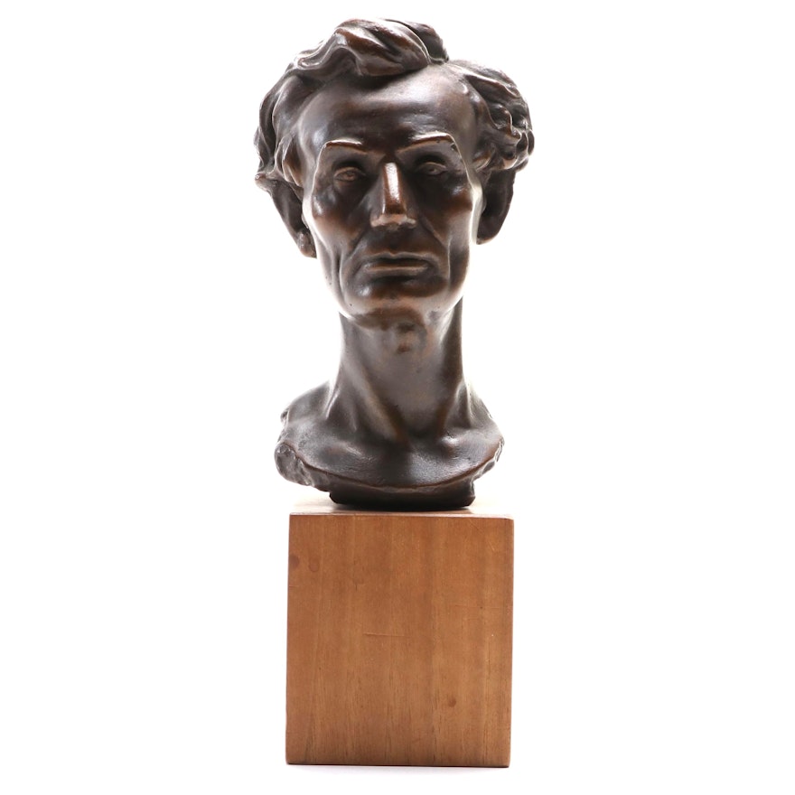 Composite Sculpture After Leonard Wells Volk "Abraham Lincoln"
