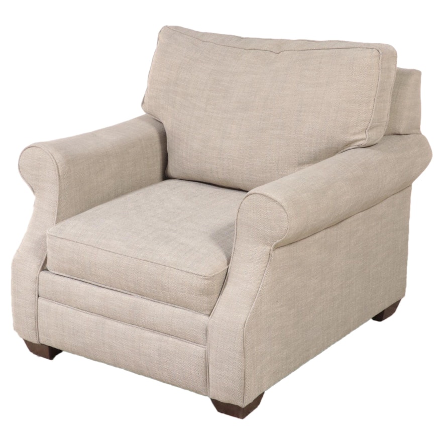 Simple Elegance Custom-Upholstered Easy Armchair