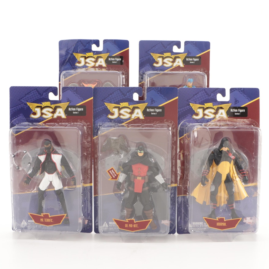 DC Comics JSA Action Series 1 Action Figures with Hourman, Hawkgirl and More