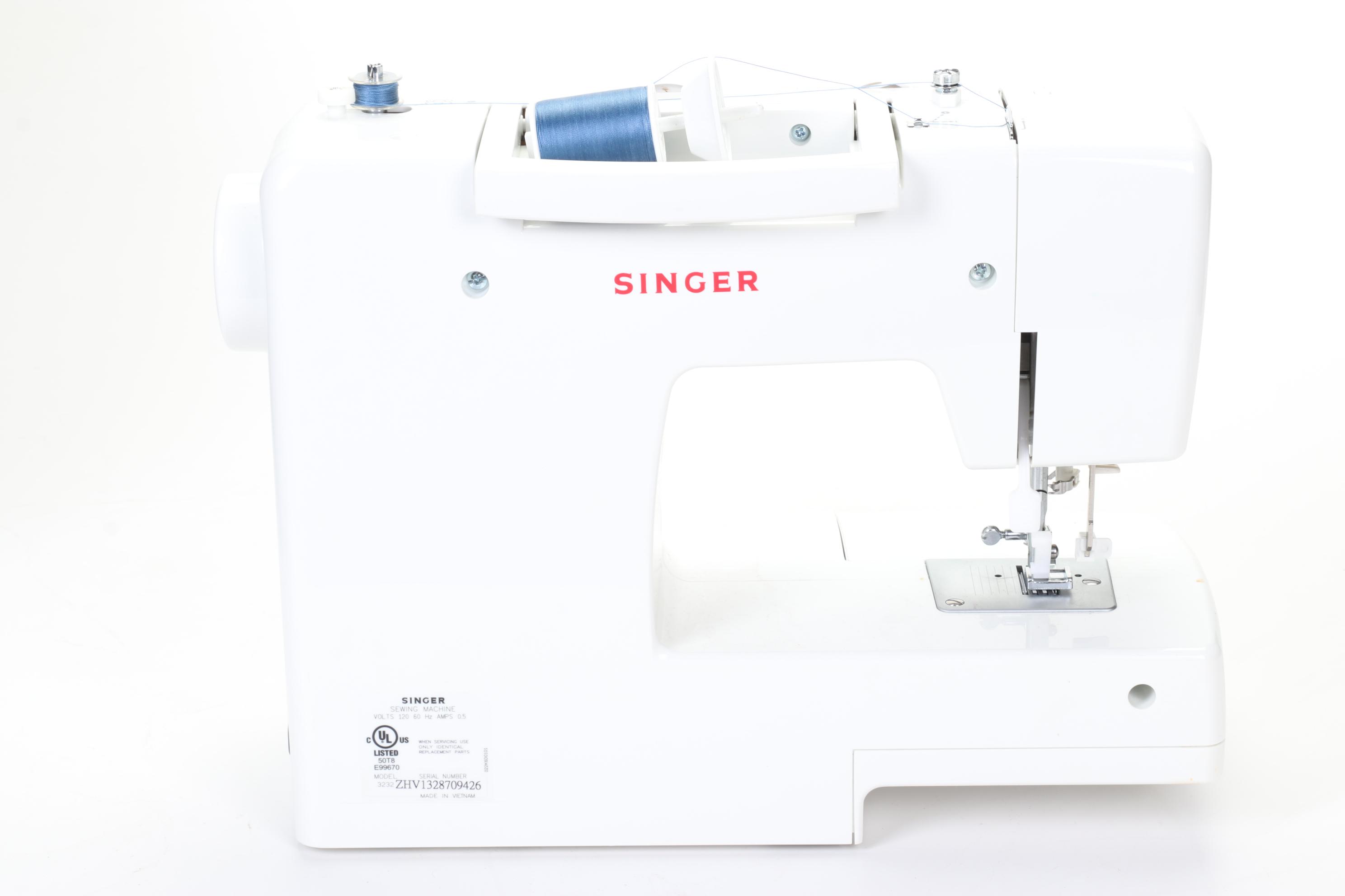 Singer 3200 Series "Simple" Sewing Machine, Travel Case and Accessories