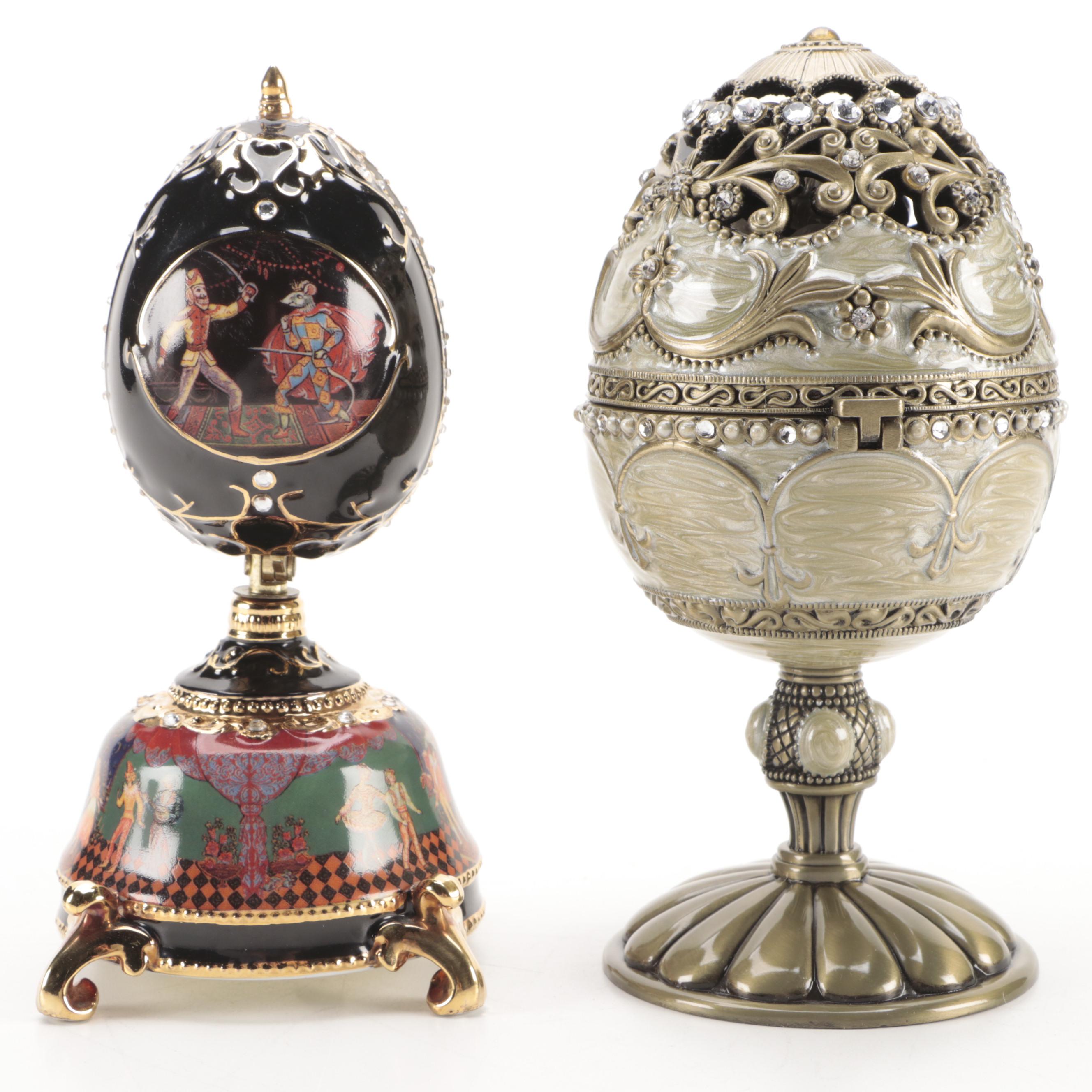 Ardleigh Elliott Nutcracker Music Box and Other Egg Music Box EBTH