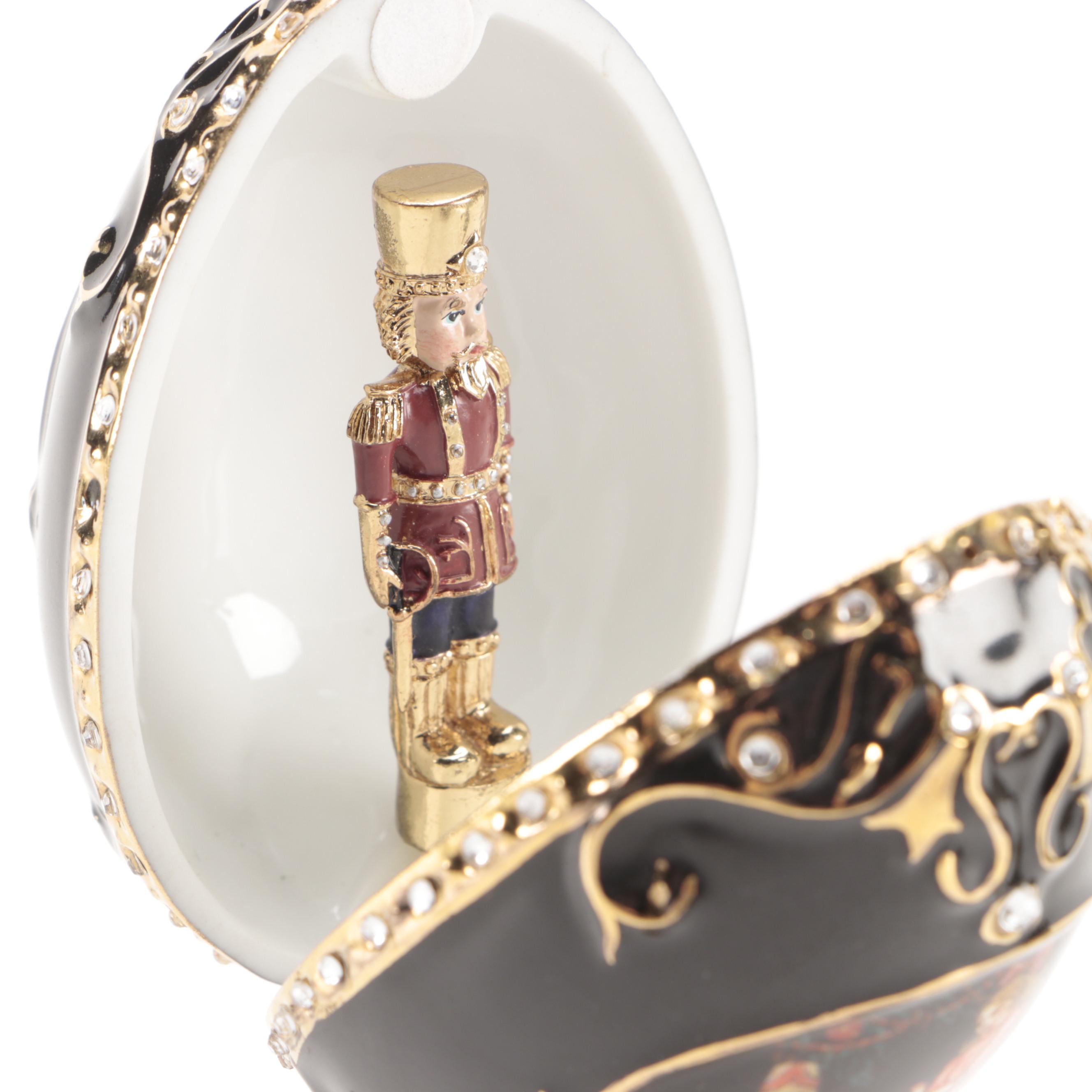 Ardleigh Elliott Nutcracker Music Box and Other Egg Music Box EBTH