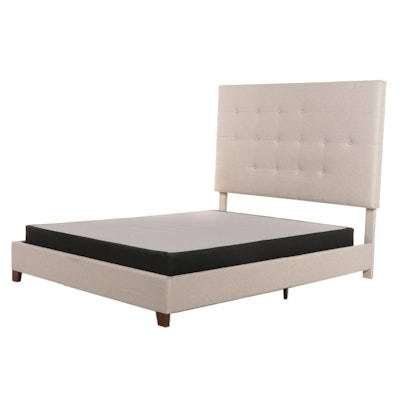 Ashley Furniture Button-Tufted Queen Size Bed