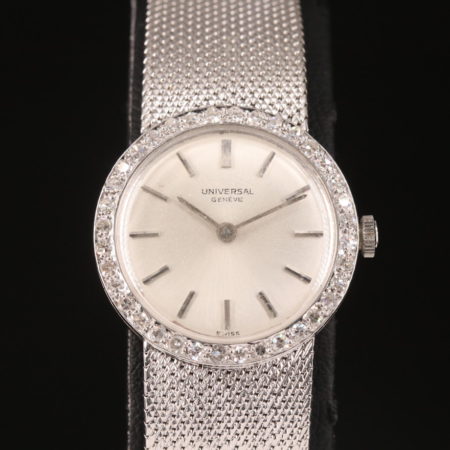 18K Universal Geneve Diamond Wristwatch