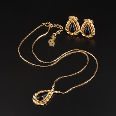 Christian Dior Necklace and Earring Set