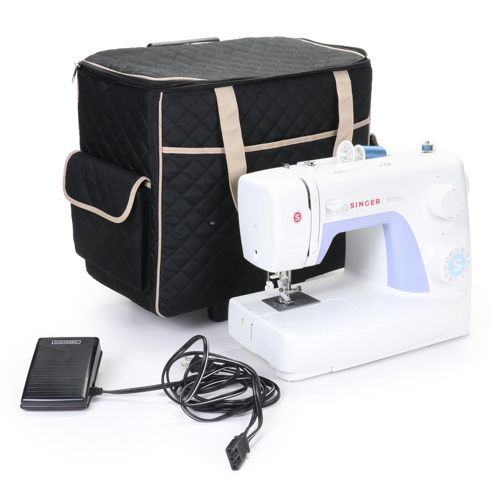 Singer 3200 Series "Simple" Sewing Machine, Travel Case and Accessories