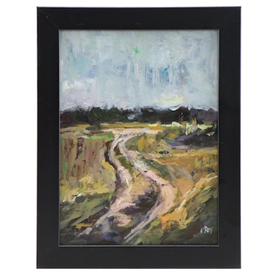 Agnes Rey Landscape Oil Painting "The Path," 2022