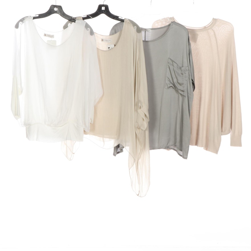 Cobblestone Living Dolman-Sleeve Tops and Knit Sweater