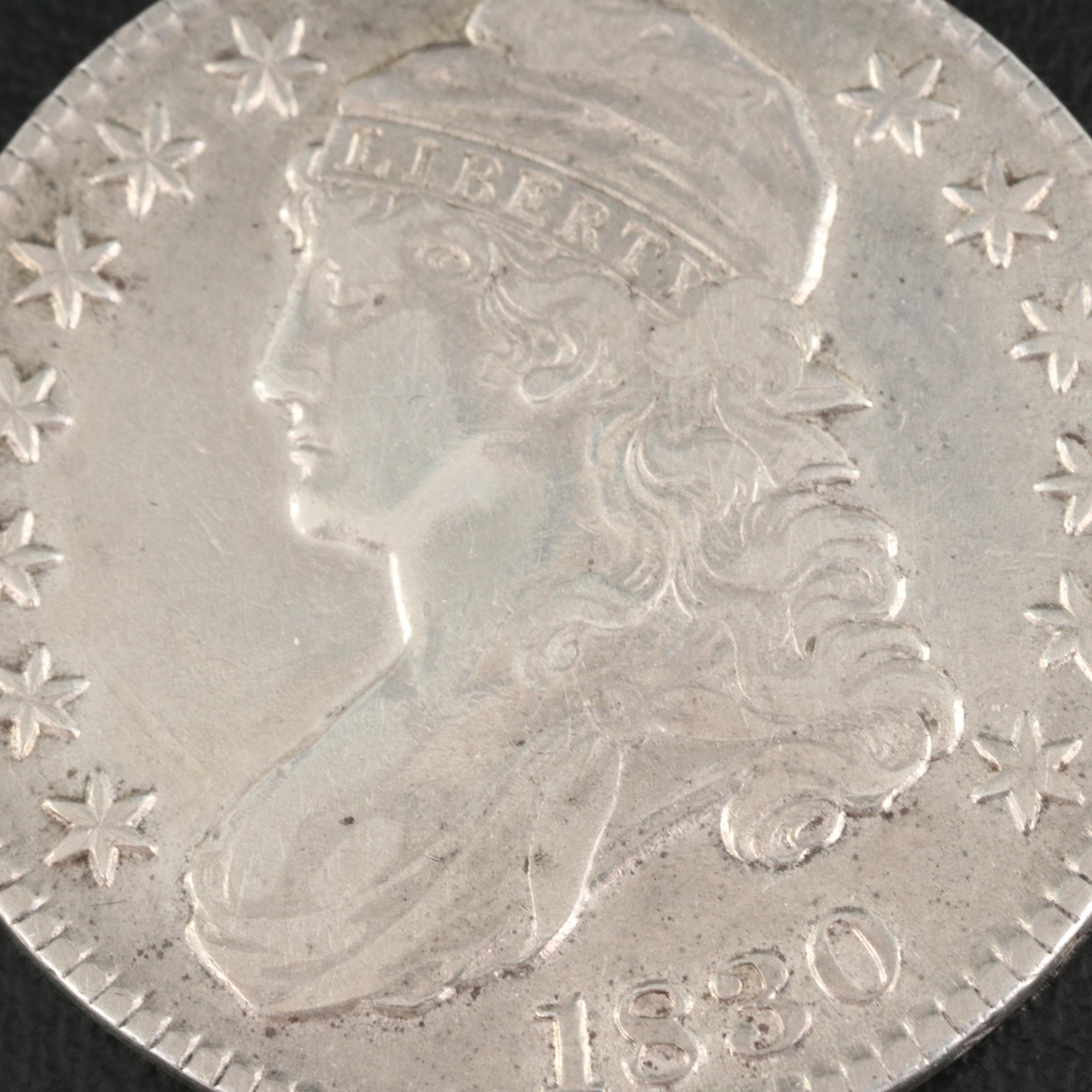 1830 Capped Bust Silver Half Dollar | EBTH