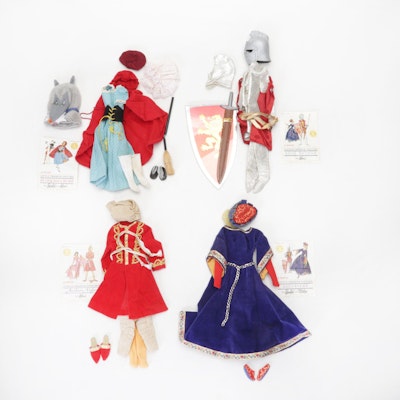 Barbie & Ken Little Theatre Costumes Featuring "Arabian Nights" & "Guinevere"