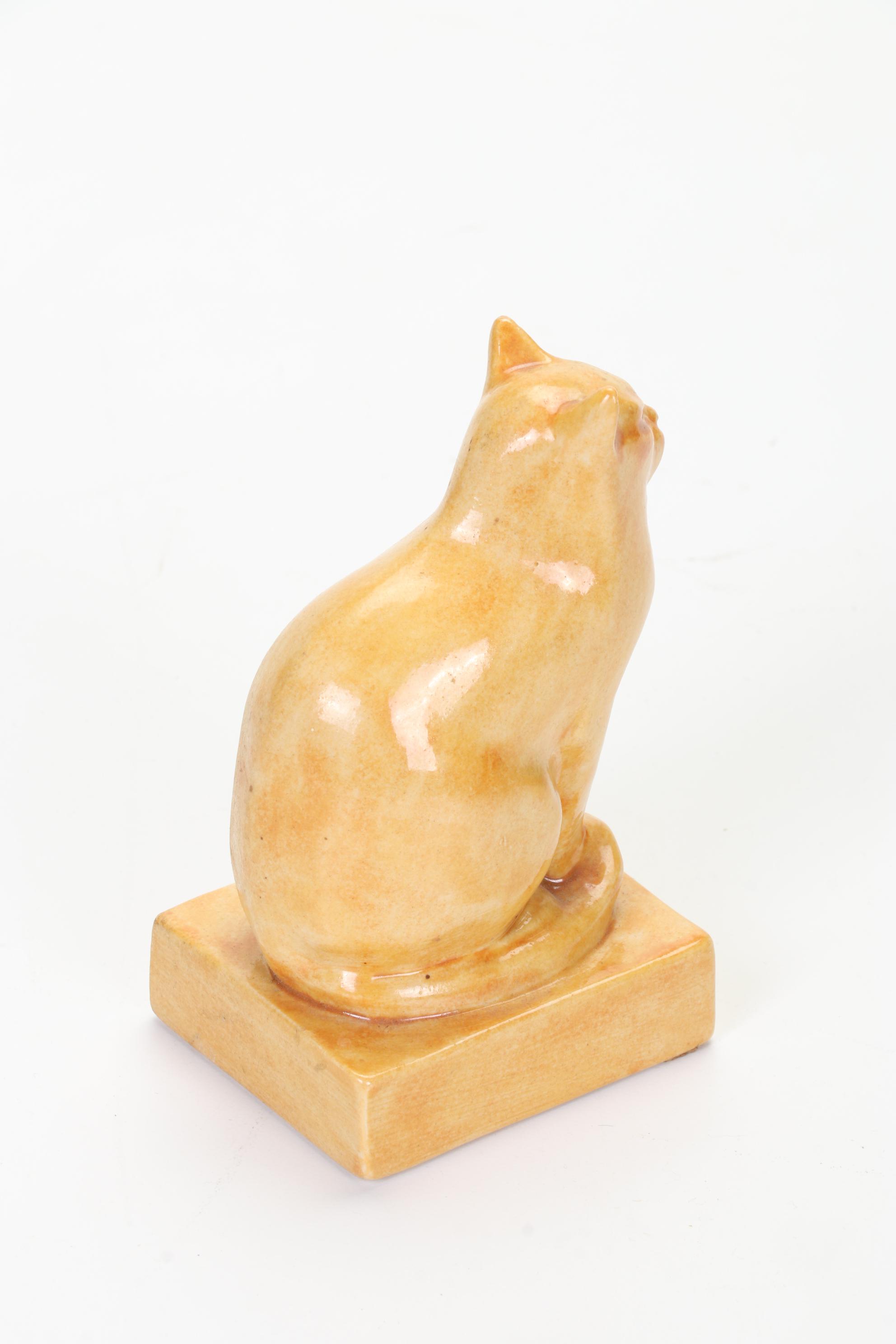 Ceramic Cat Figurines Featuring Frankoma and Rookwood Pottery Co. EBTH