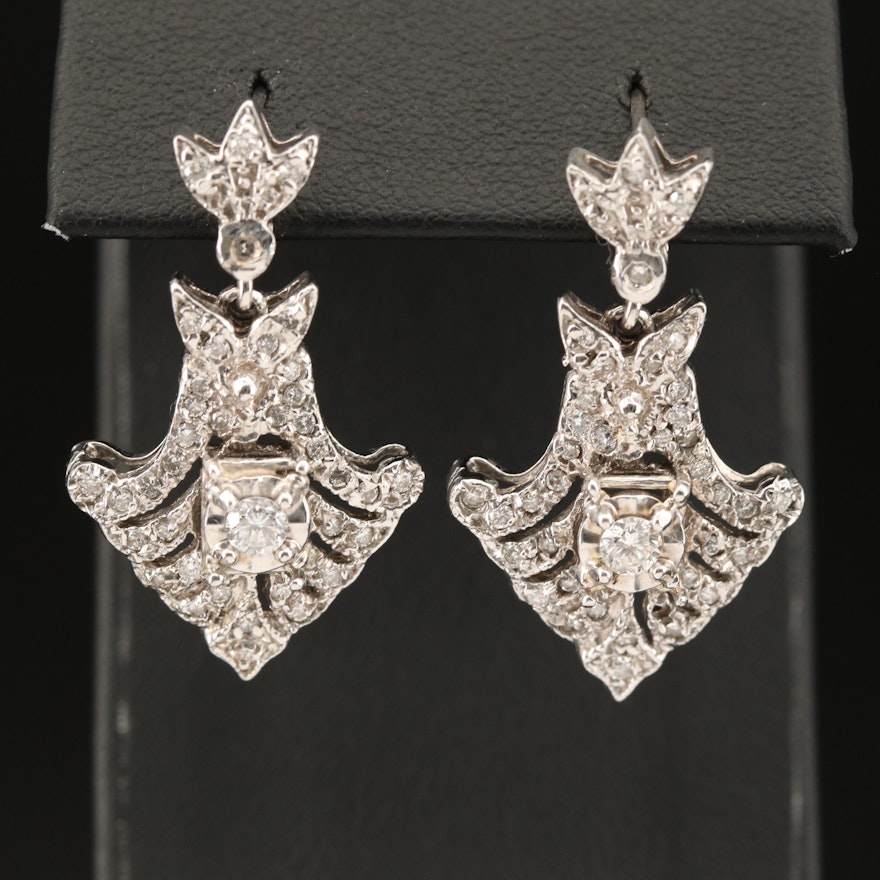14K 1.04 CTW Diamond Earrings