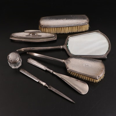 Webster Company Sterling Handled Brushes and Other Vanity Items