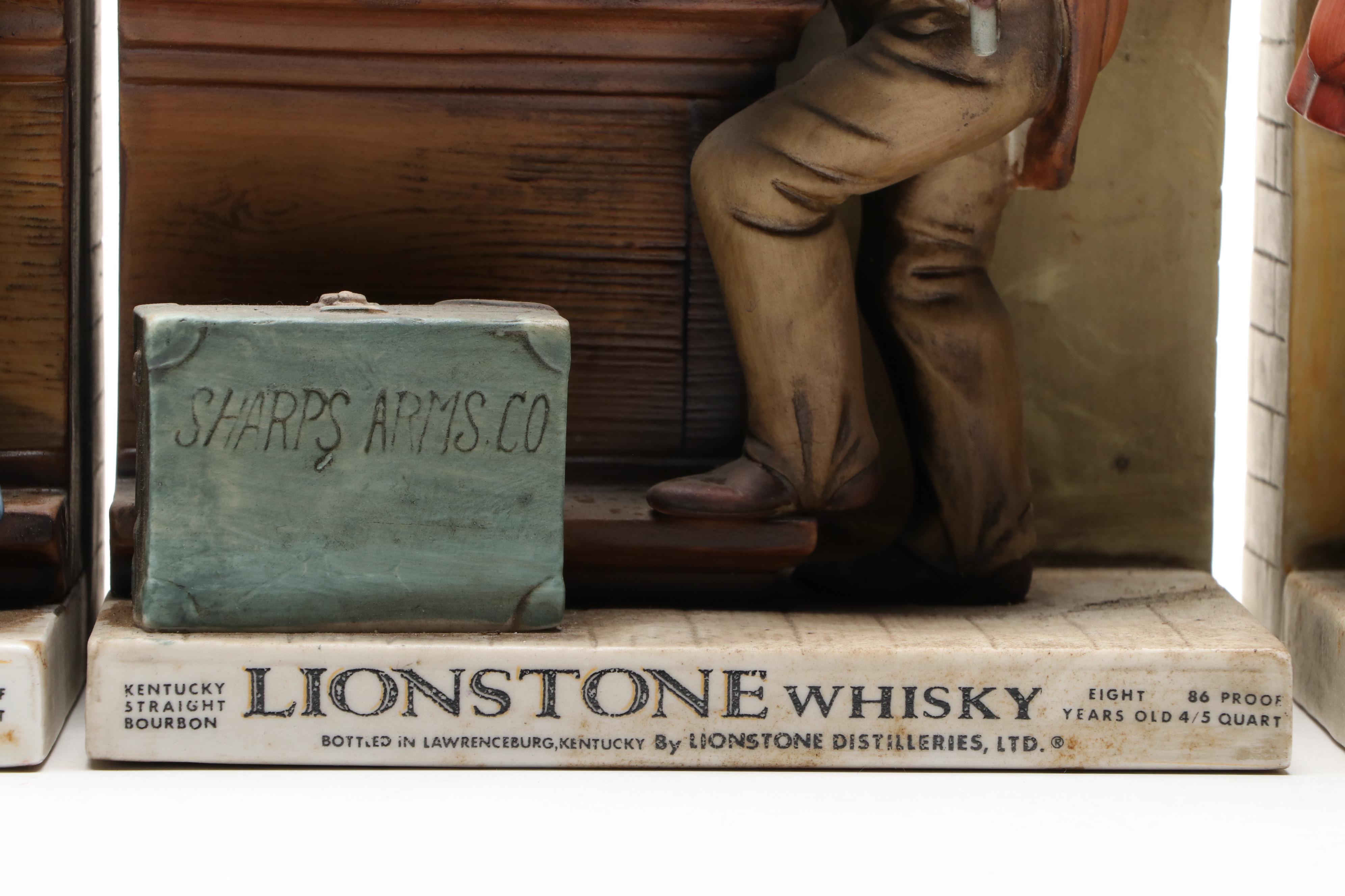 Lionstone Whisky Ceramic Western Saloon Decanters EBTH