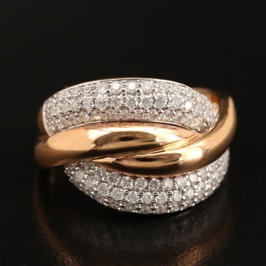 Sterling 1.04 CTW Diamond Ring