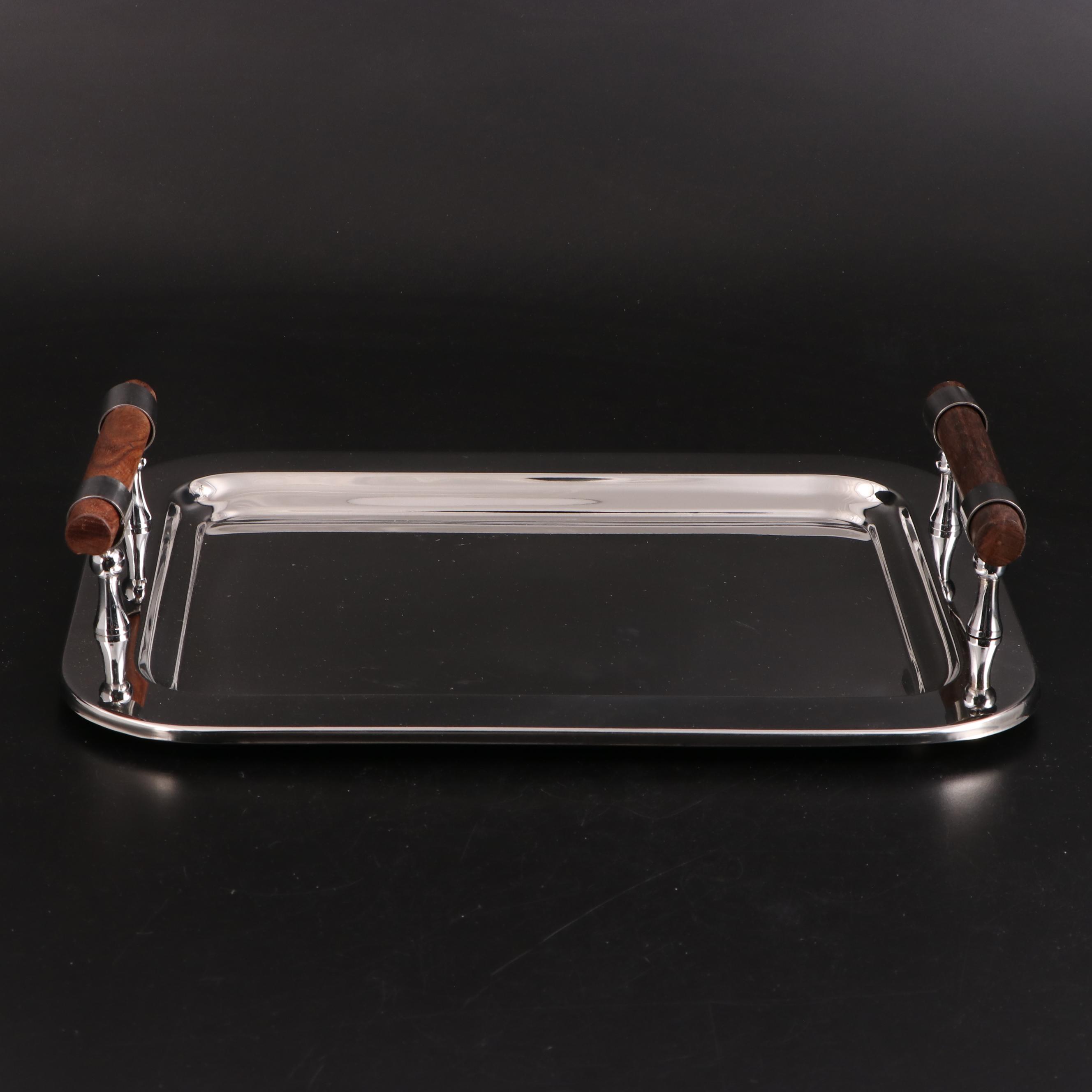 Elegance Ice Bucket with Salad Bowl and Serving Tray EBTH