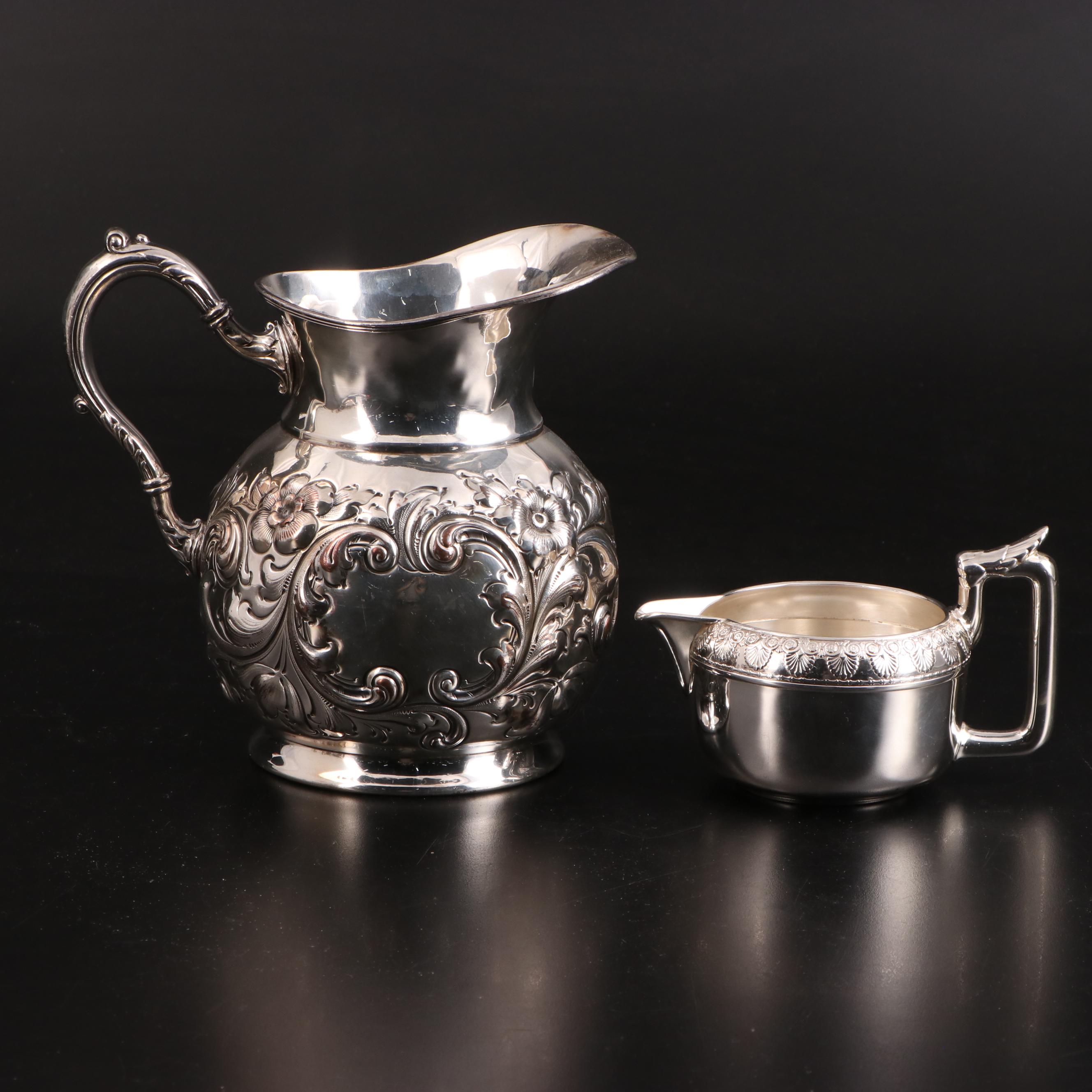 Gorham Silver Plate Tea Service with Assorted Silver Plate Collection