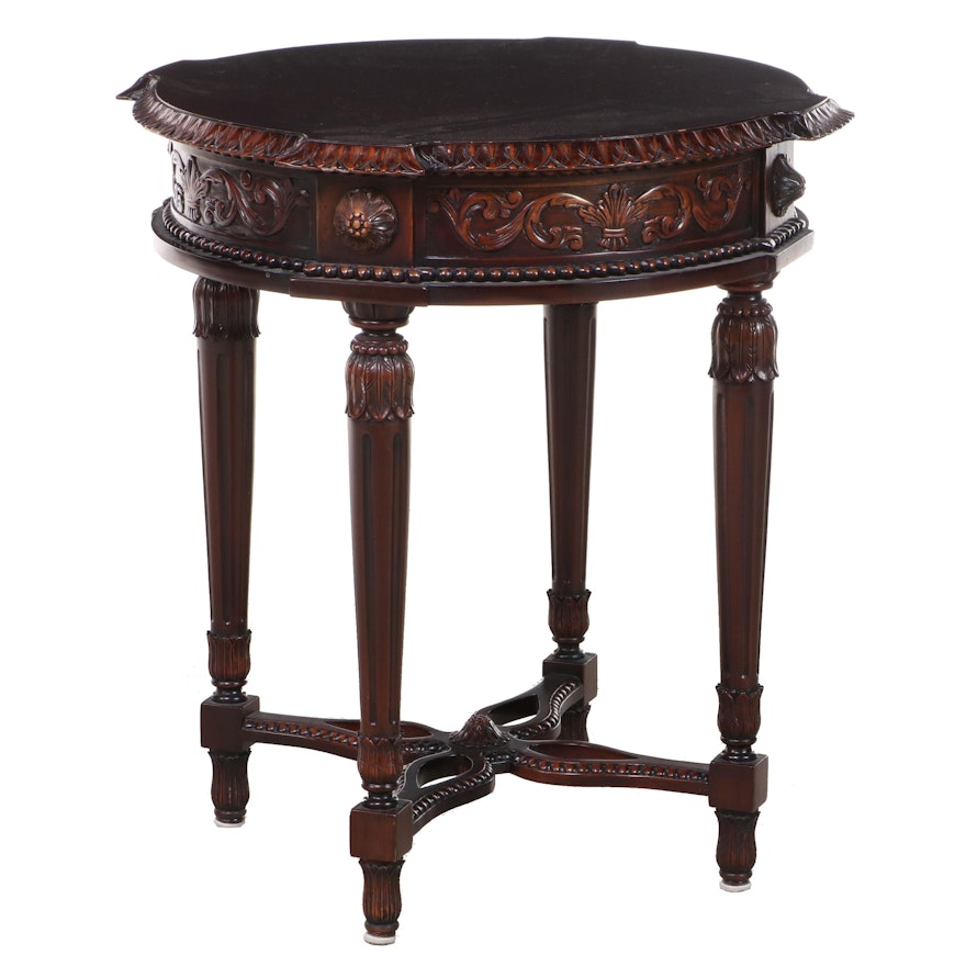 Louis XVI Style Mahogany Side Table