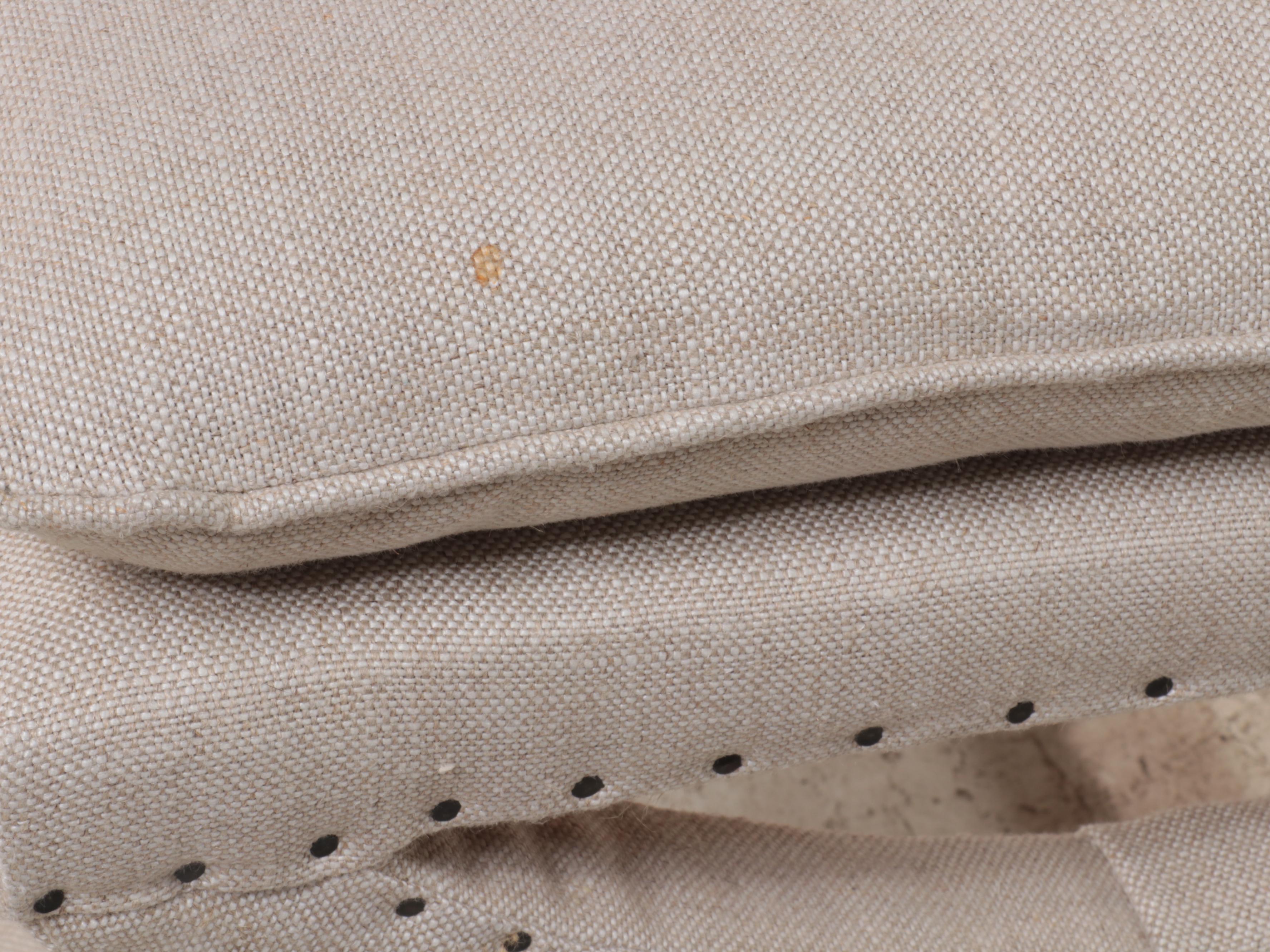 Restoration Hardware LinenUpholstered "Toscane" Ottoman EBTH