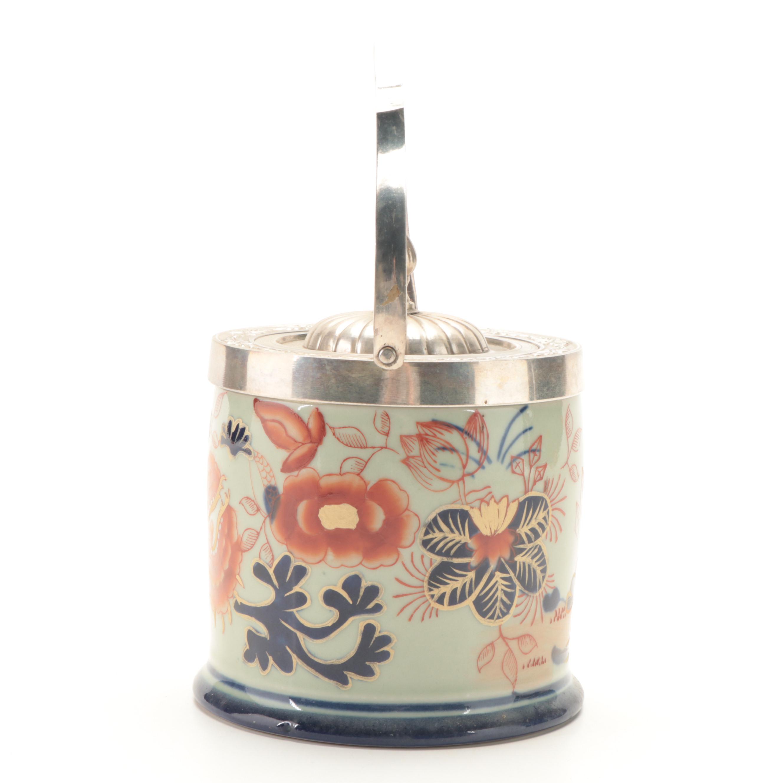 Imari Style Ironstone Biscuit Jar EBTH