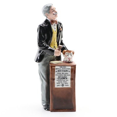 Royal Doulton "The Auctioneer" Ceramic Figurine Designed by Robert Tabbenor