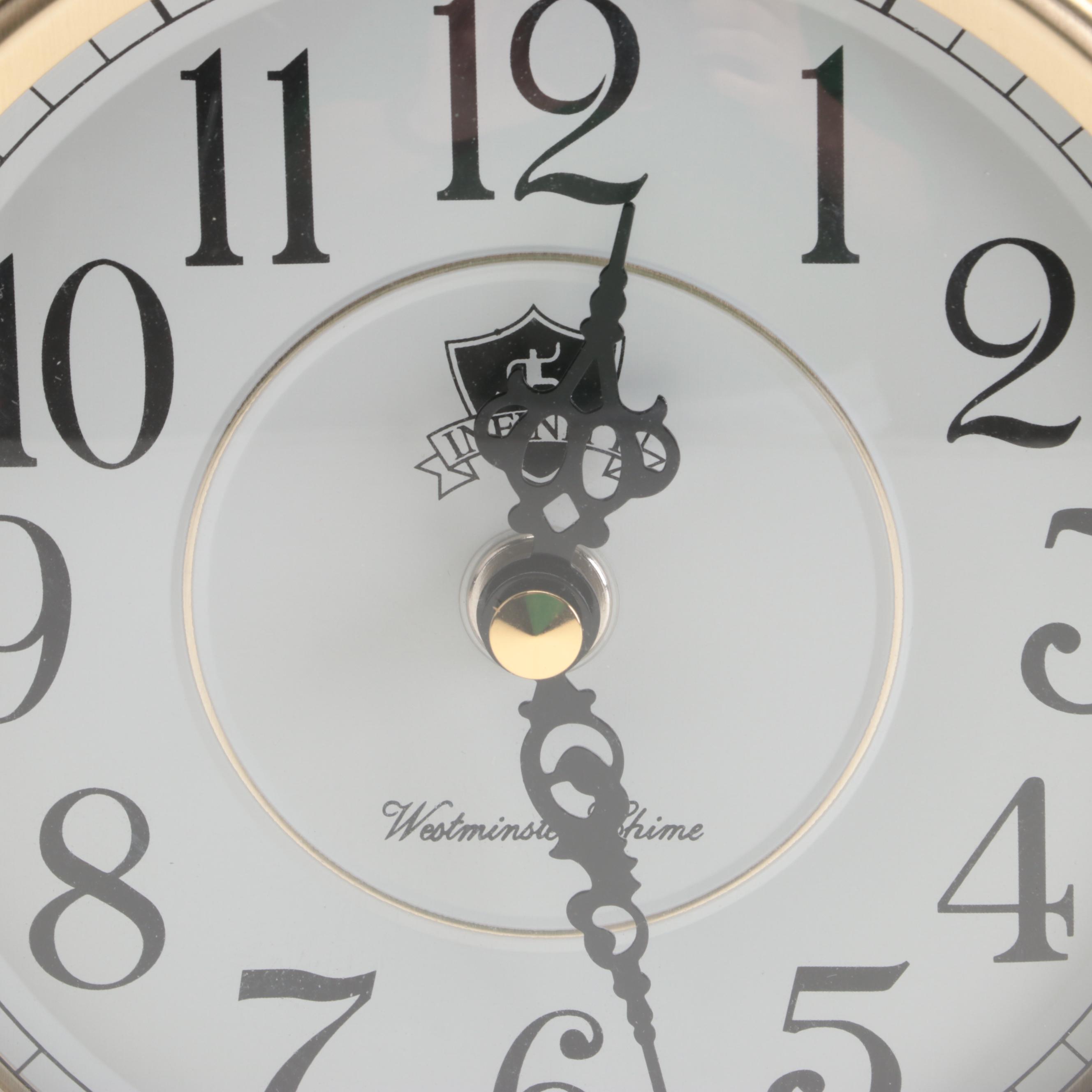 Infinity Instruments Westminster Chime Mantel Clock and Howard Miller