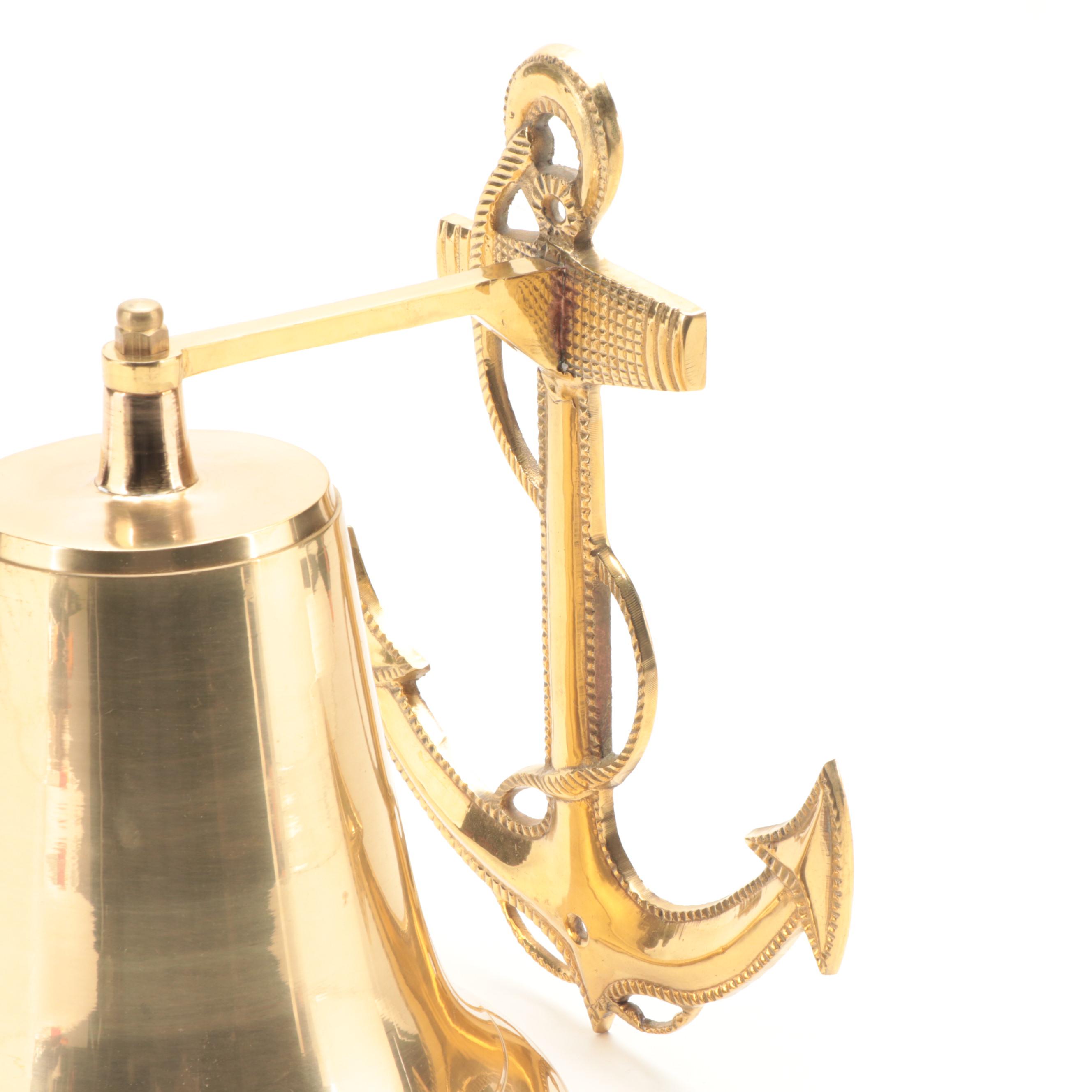 Brass Wall Hanging Ship's Bell EBTH