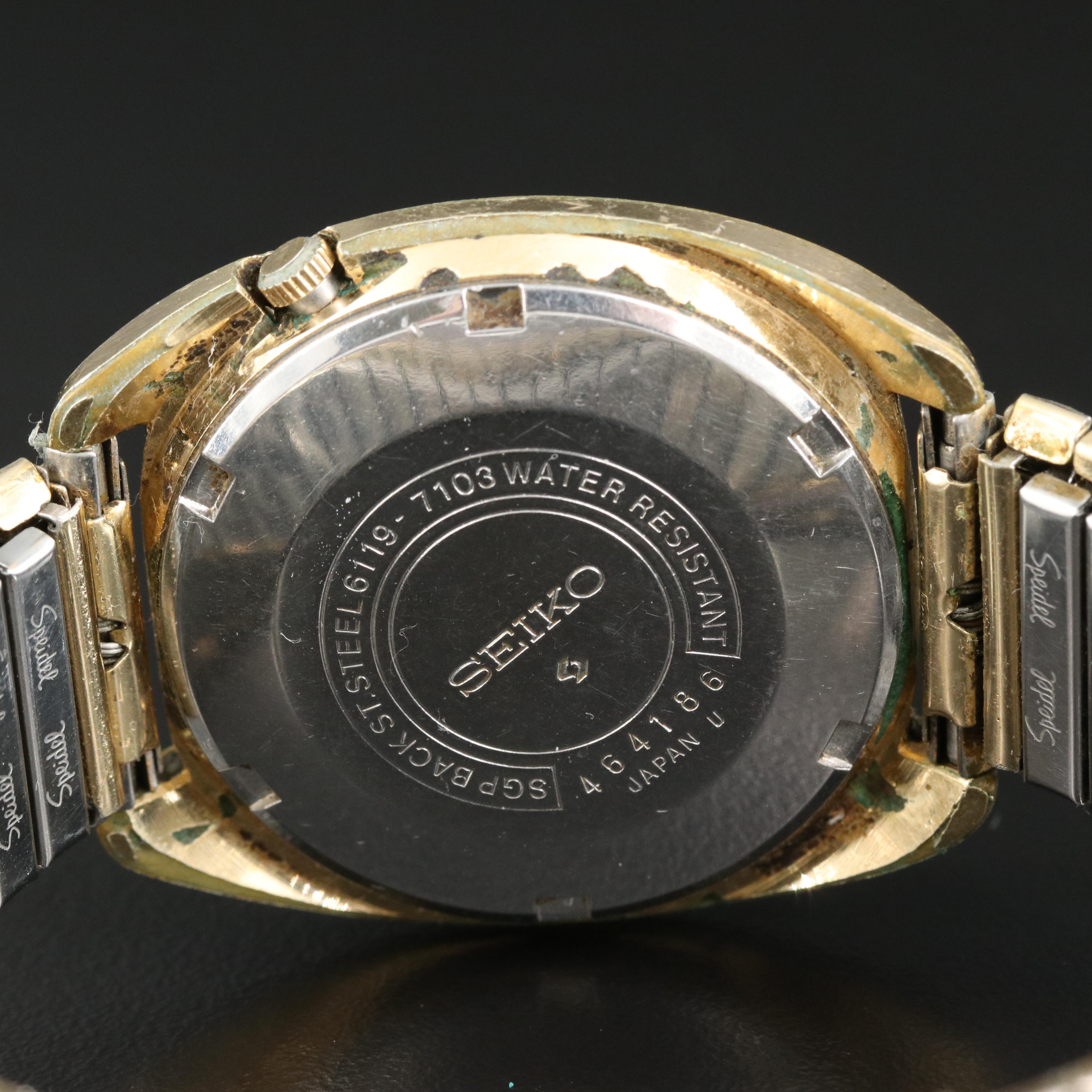 Vintage Seiko Cushion Case Automatic Wristwatch EBTH