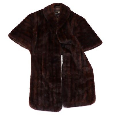 Dyed Mink Fur Stole from Saito Fur Tokyo