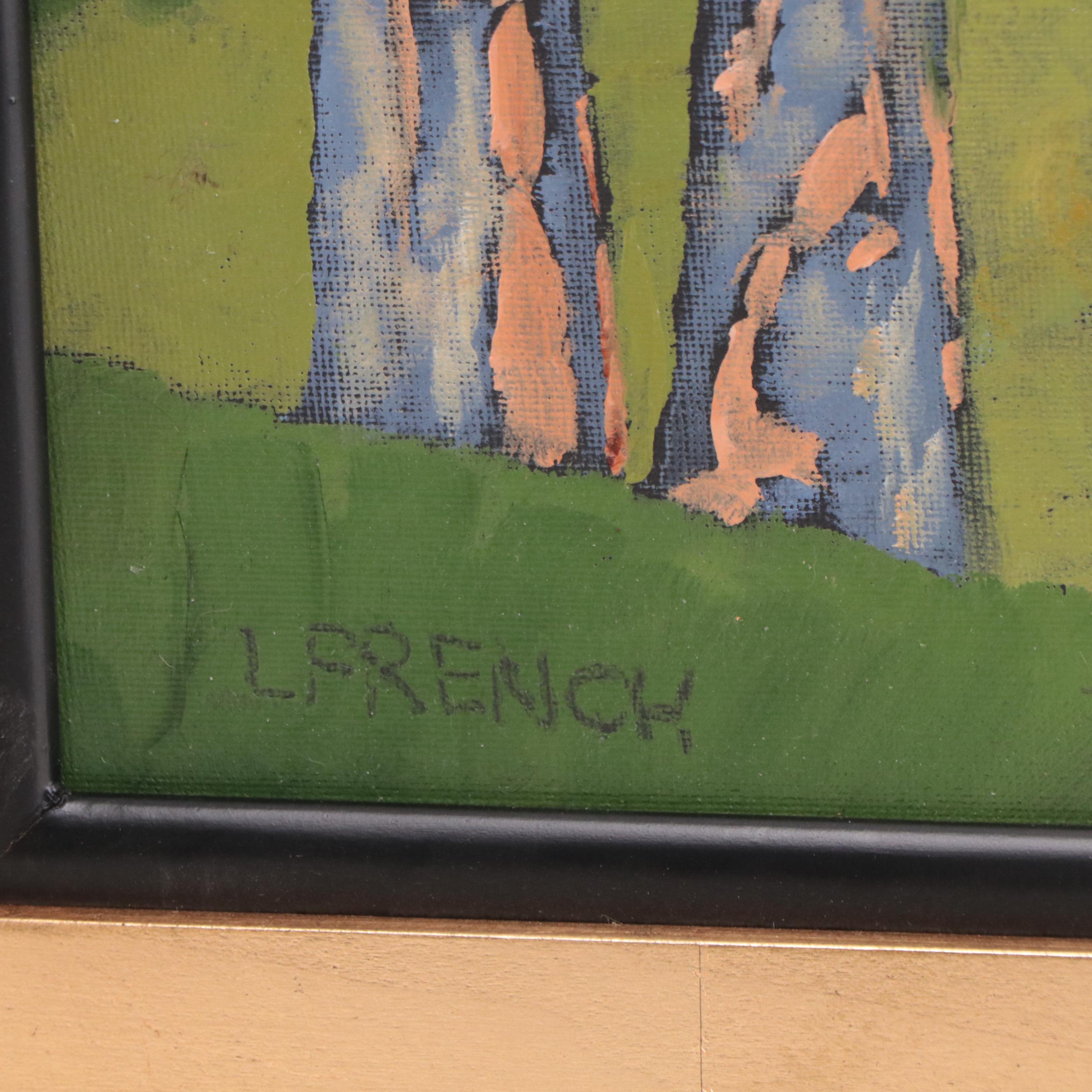 Lynne French Pastoral Landscape Oil Painting, 21st Century EBTH