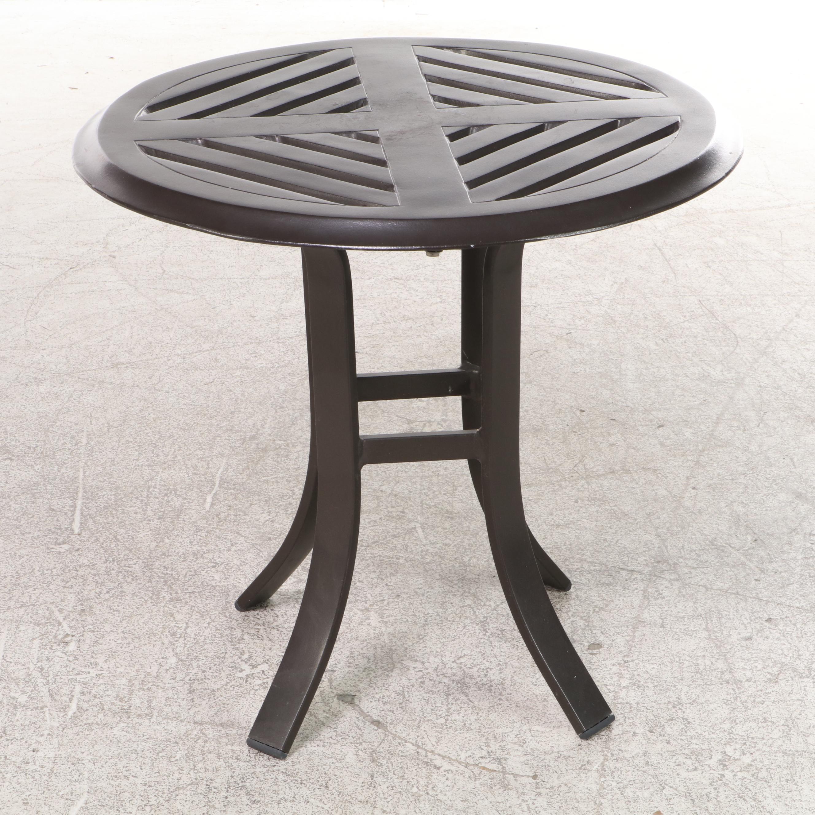 ThreePiece PowderCoated Aluminum Patio Lounge Set, Incl. Telescope