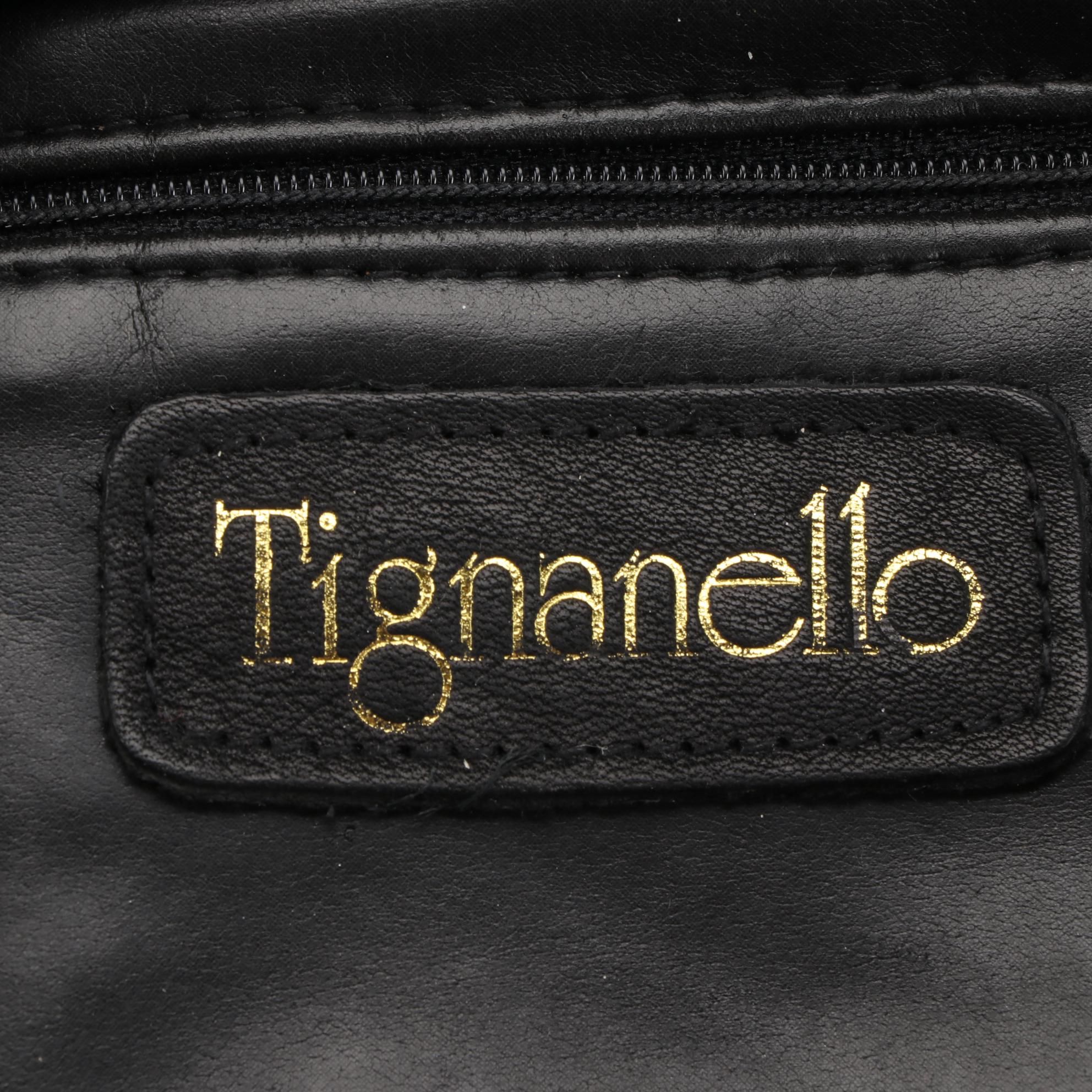 Antonio Melani and Tignanello Black Leather Shoulder Bags EBTH