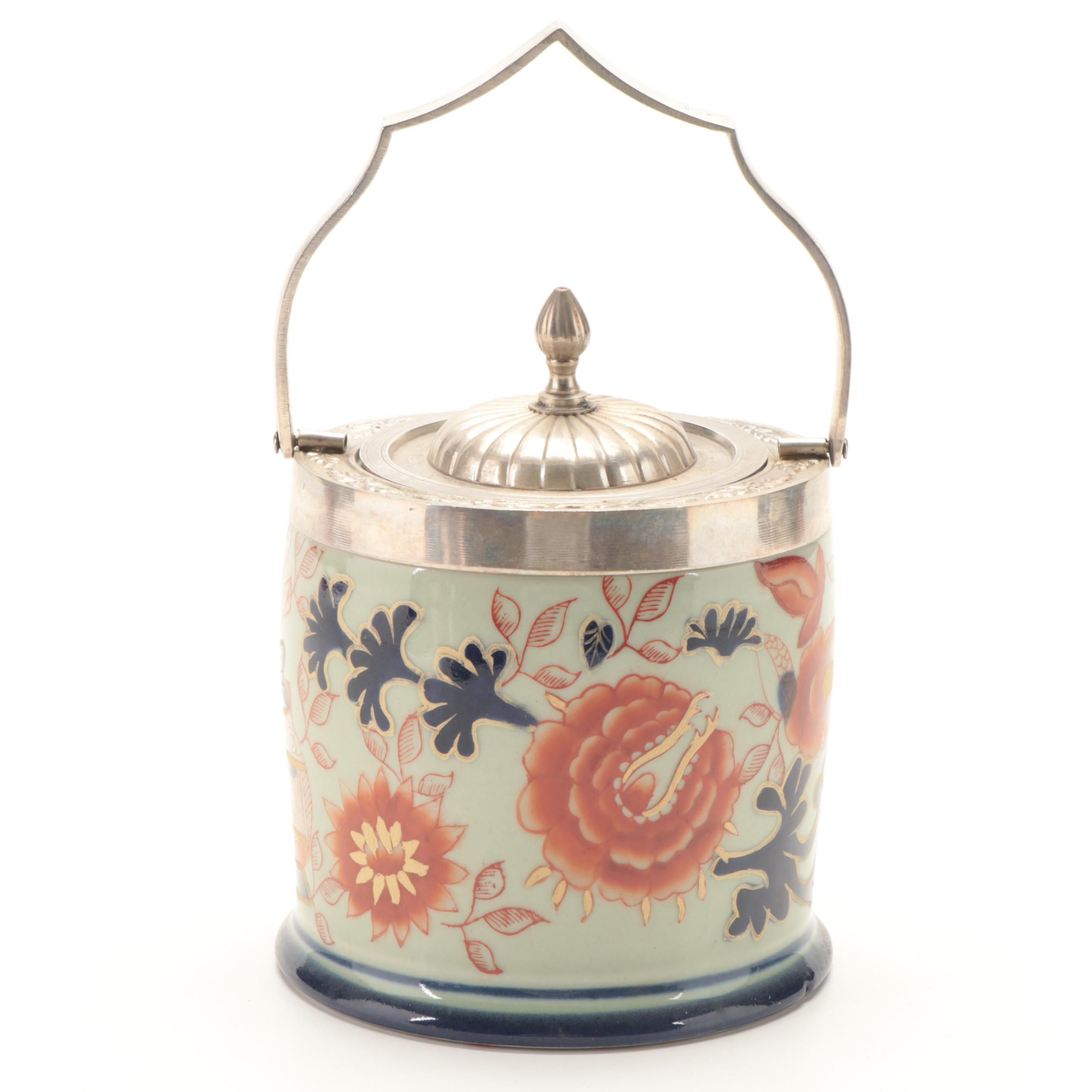 Imari Style Ironstone Biscuit Jar EBTH