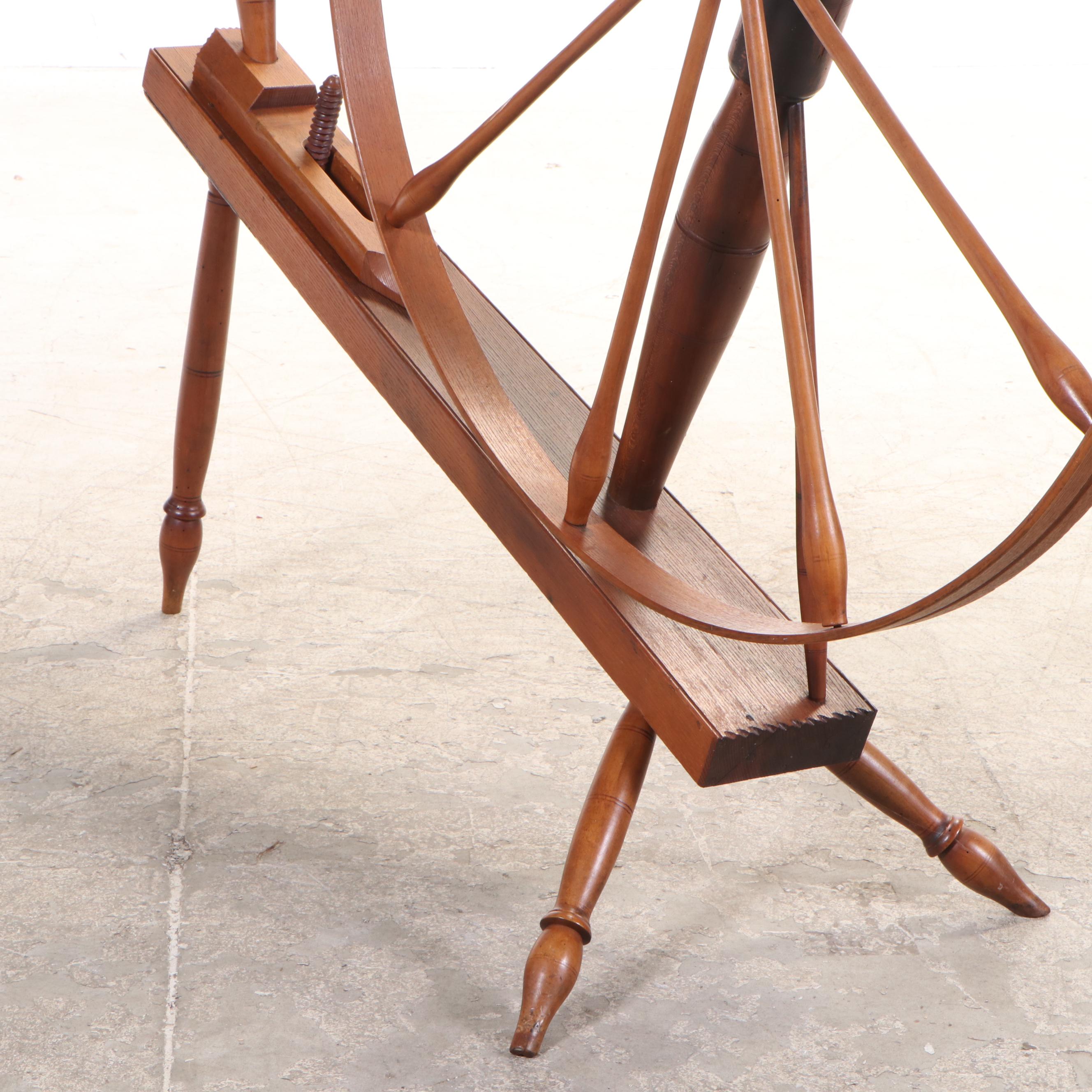 Large Walnut Walking Spinning Wheel, Late 19th/ Early 20th Century | EBTH