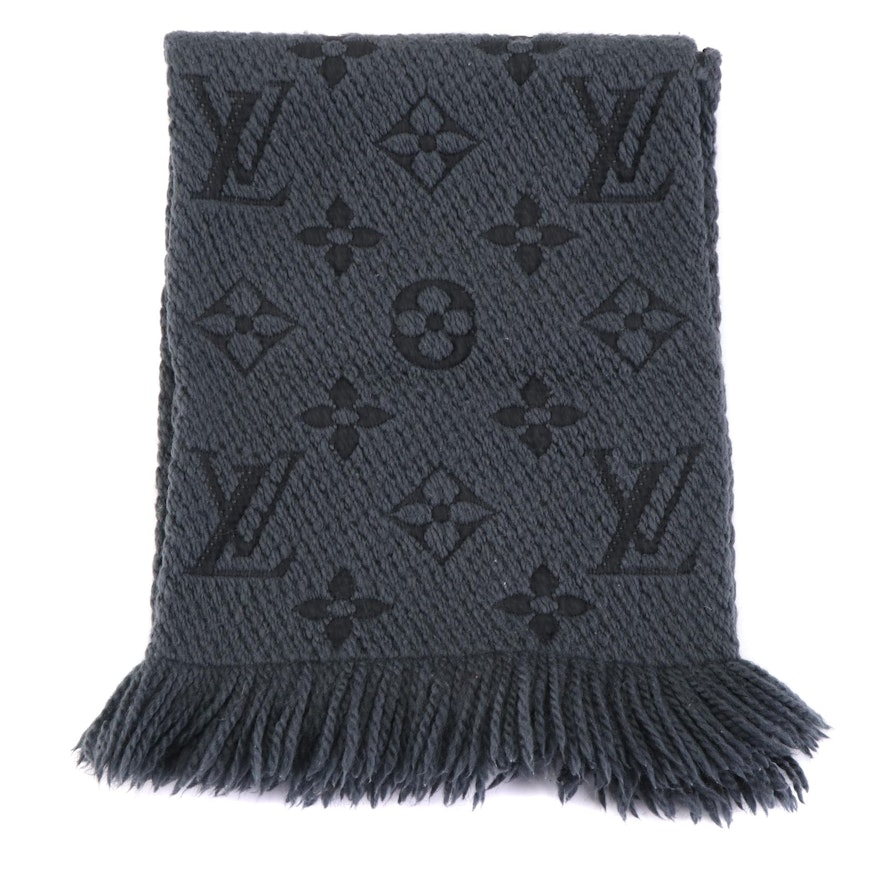 Louis Vuitton Monogram Jacquard Wool Scarf