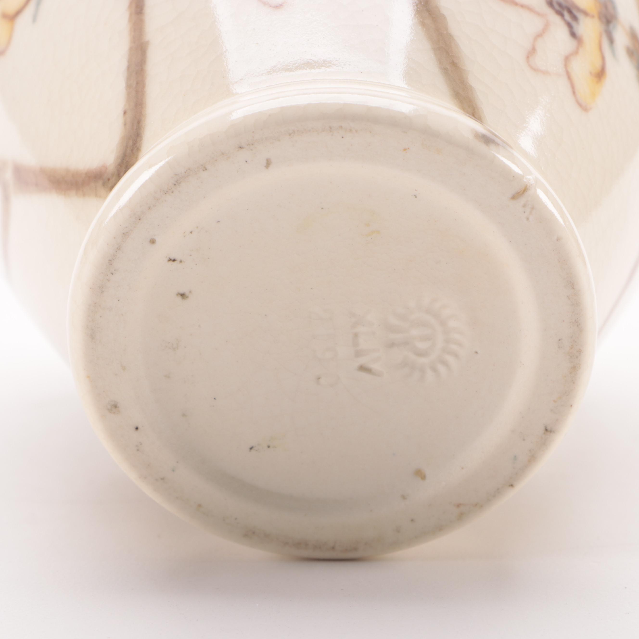 Rookwood Pottery Vellum Glaze Blossom Motif Vase, 1944 EBTH