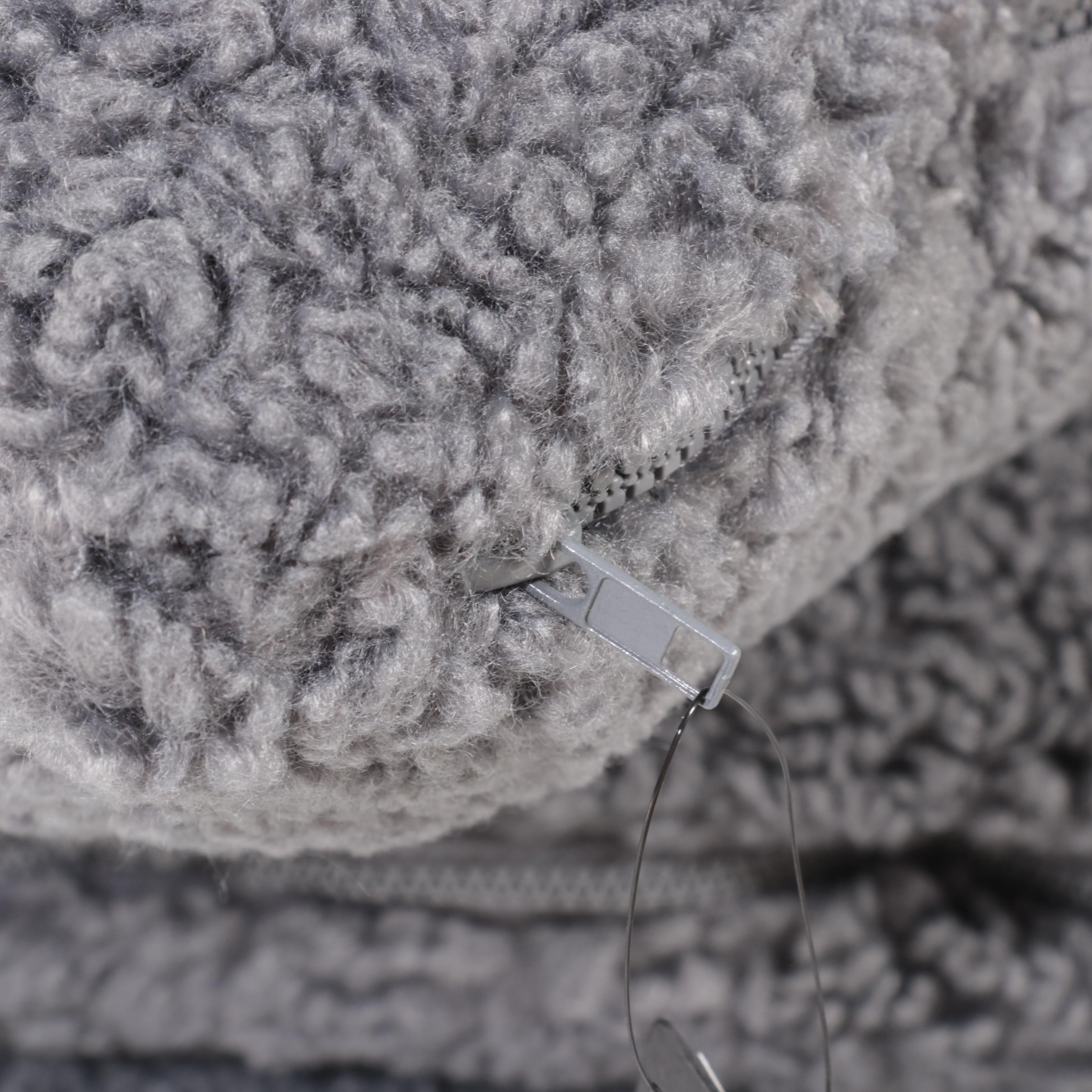 Magaschoni Home Plush Mineral Blue Fleece Lumbar Pillows EBTH