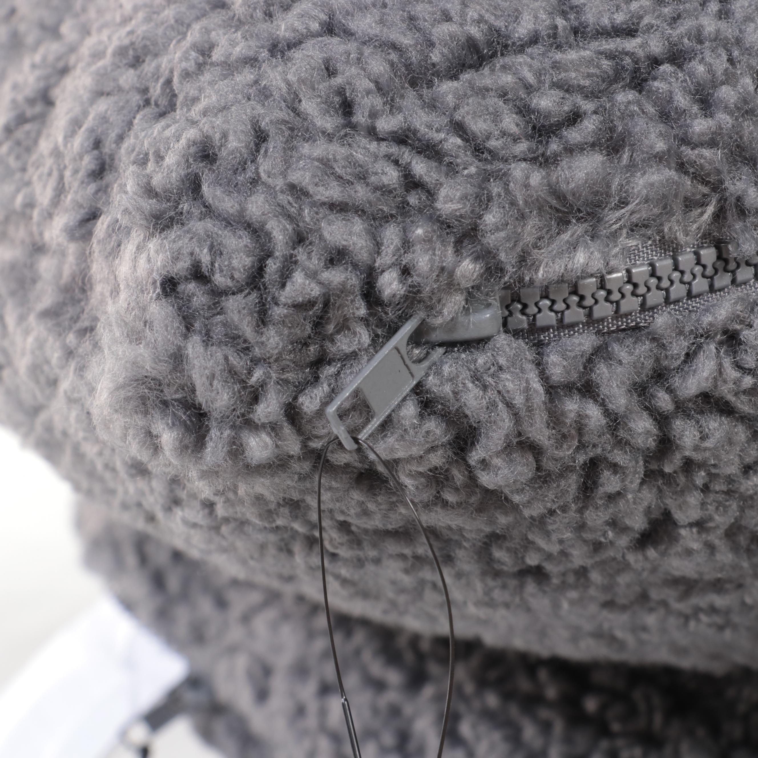 Magaschoni Home Plush Mineral Blue Fleece Accent Pillows EBTH