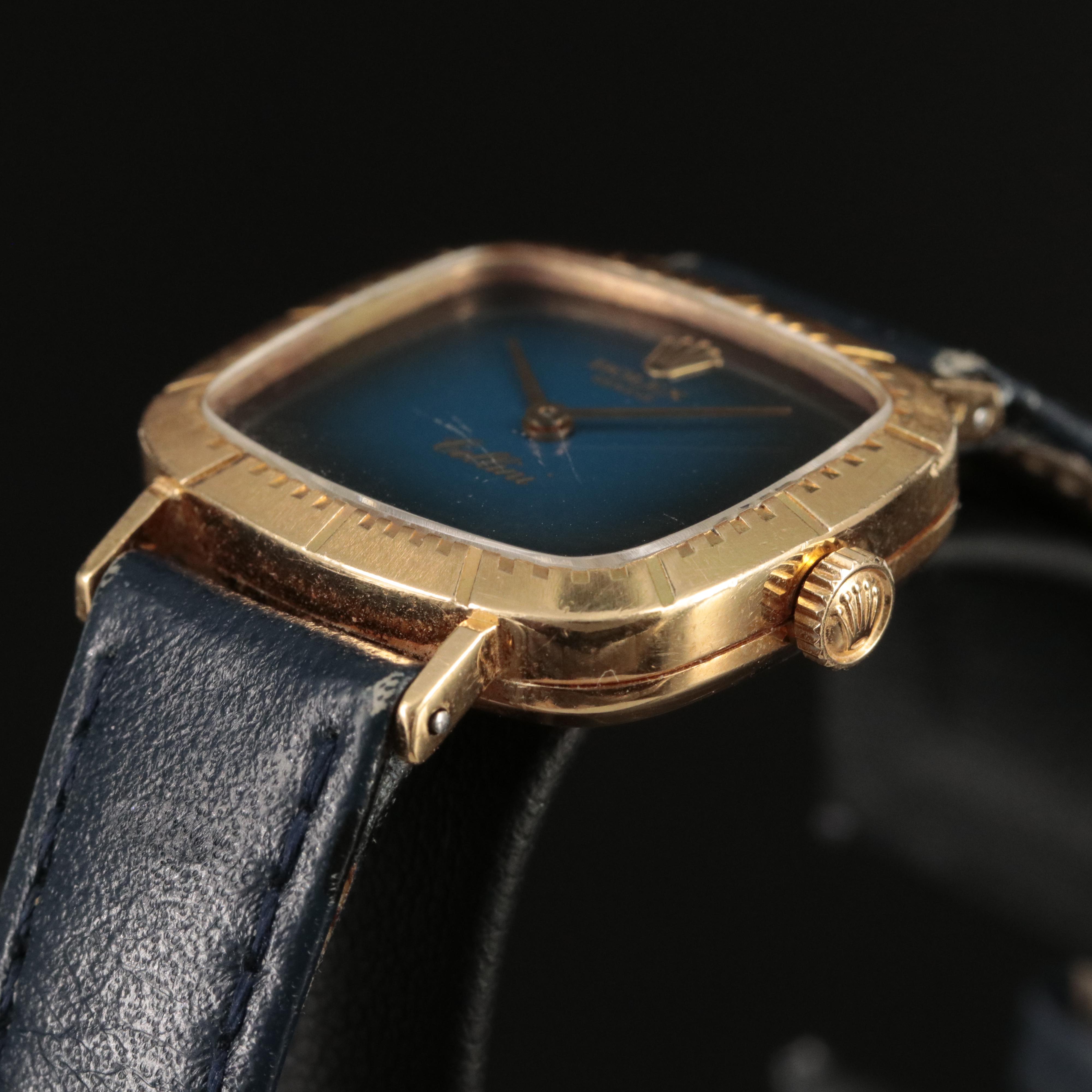 18K Rolex Cellini Blue Gradation Wristwatch | EBTH