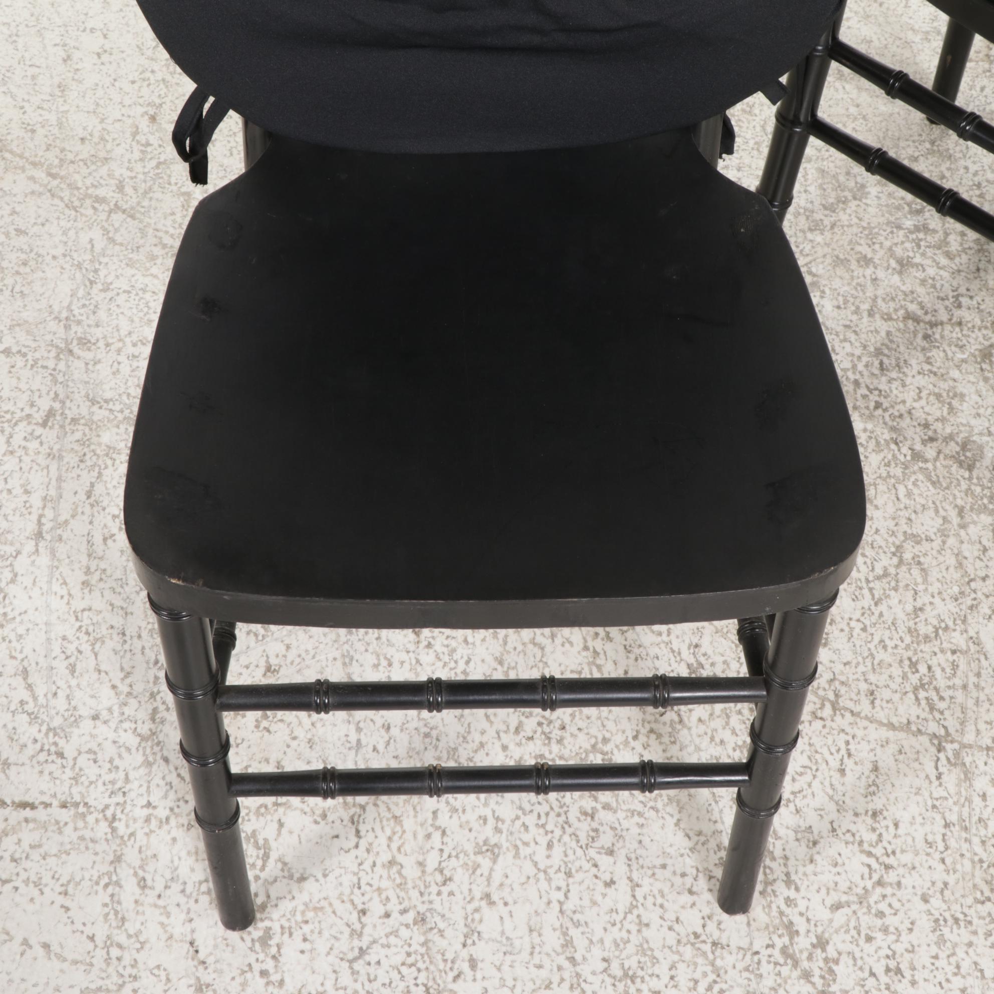 Chiavari Style Ebonized and BambooTurned Banquet Chairs EBTH