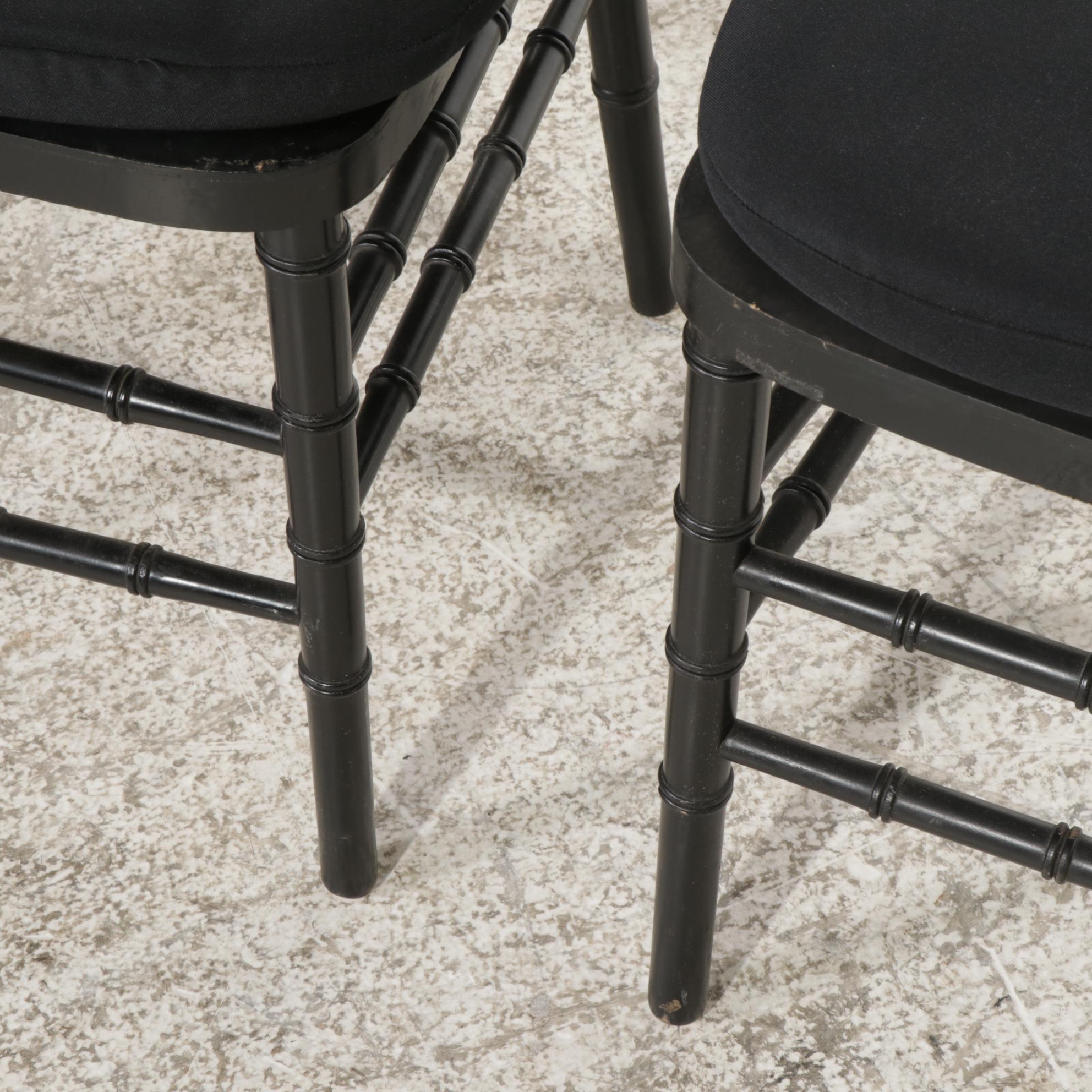 Chiavari Style Ebonized and BambooTurned Banquet Chairs EBTH