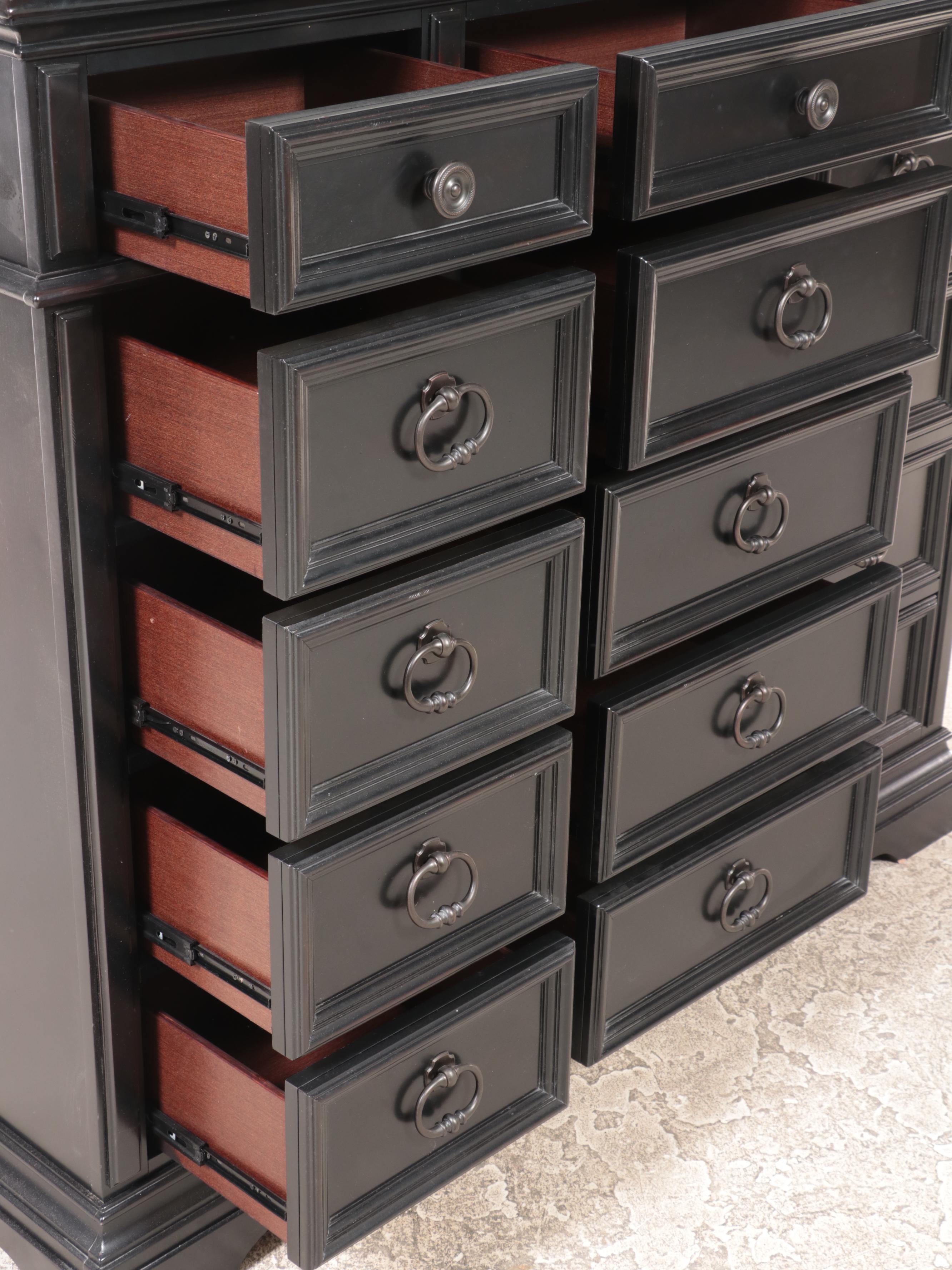 Havertys "Arrington" Ebonized FifteenDrawer Chest EBTH