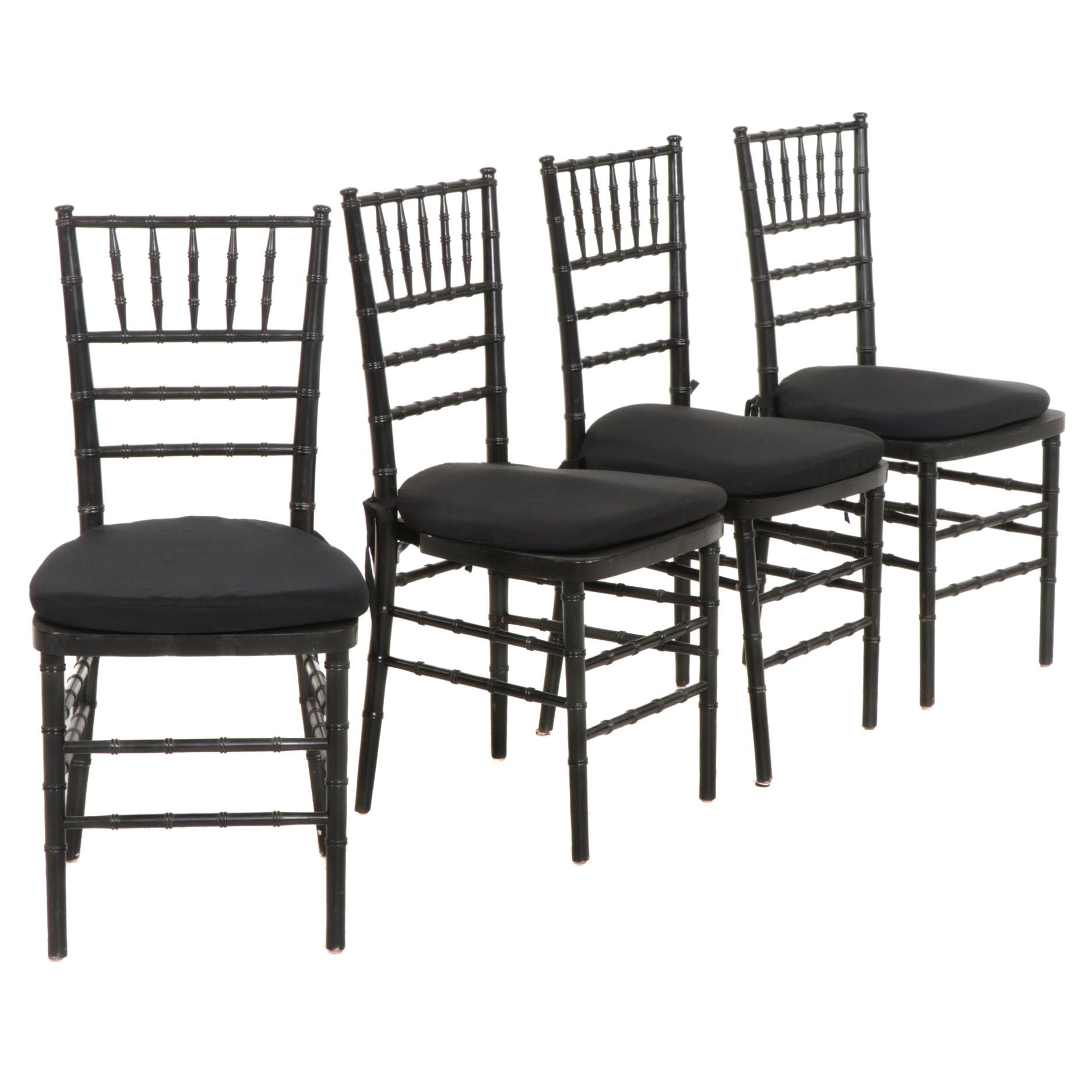 Chiavari Style Ebonized and BambooTurned Banquet Chairs EBTH