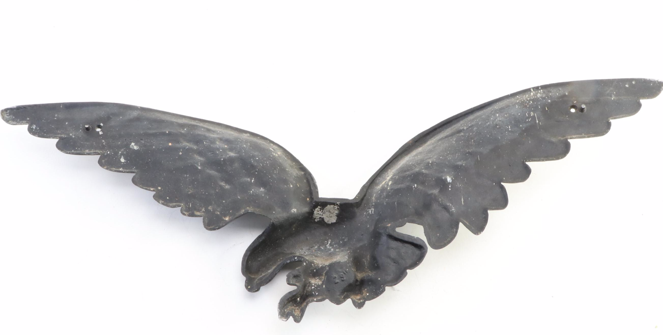 Robert Emig Cast Iron American Eagle Wall Plaque, Mid to Late 20th Century EBTH